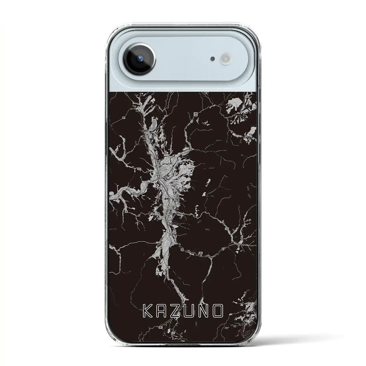 【鹿角(秋田県)】地図柄iPhoneケース(クリアタイプ)