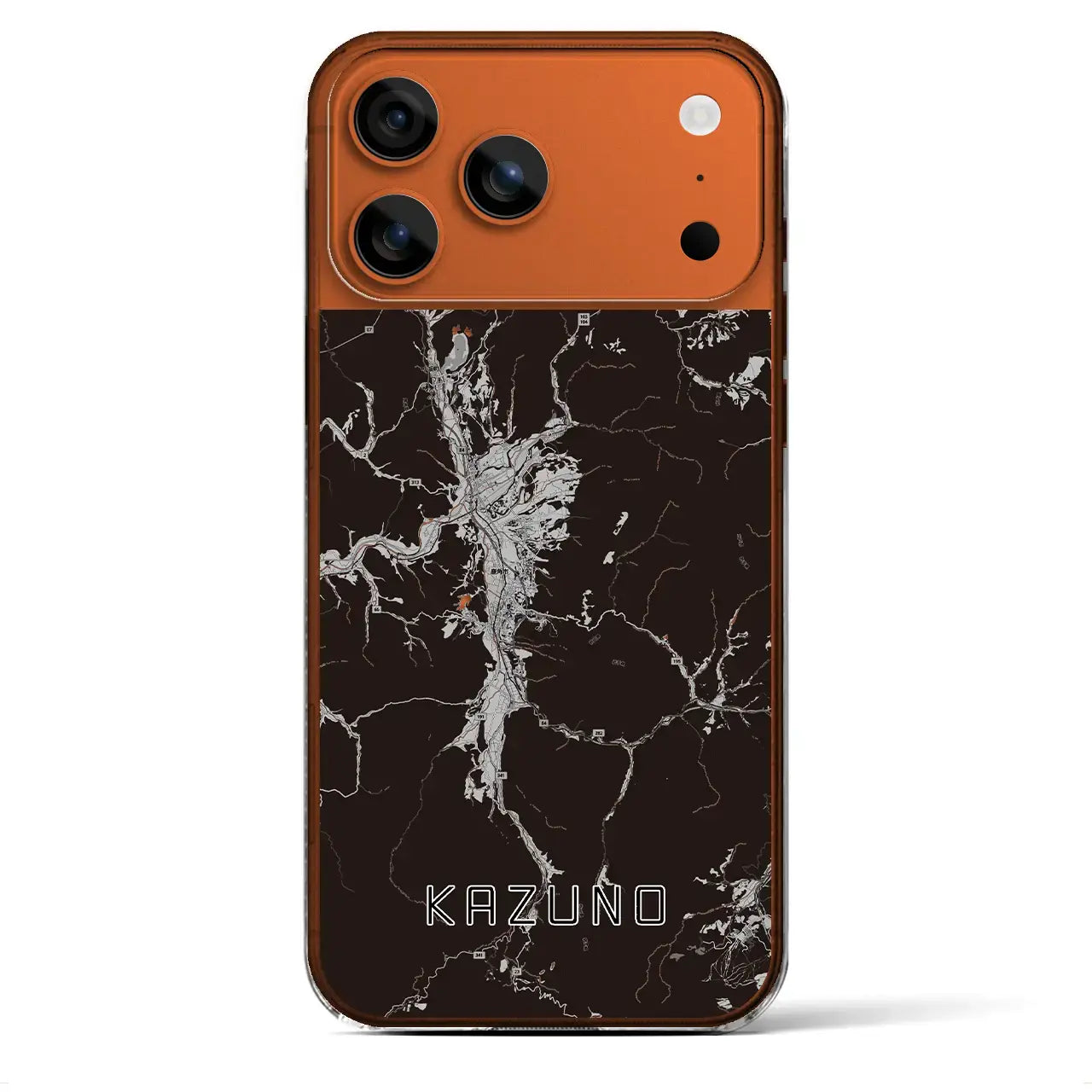 【鹿角(秋田県)】地図柄iPhoneケース(クリアタイプ)