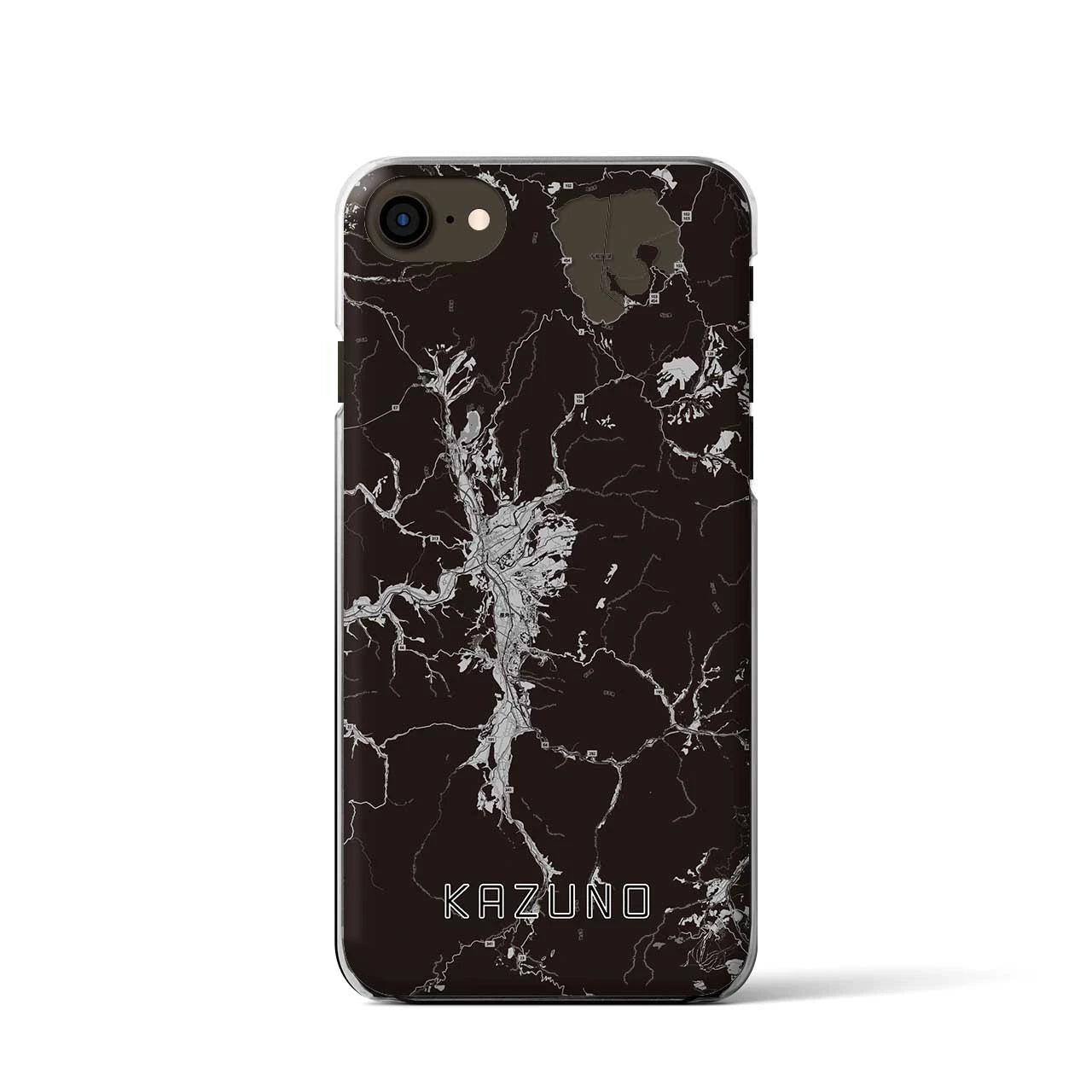 【鹿角(秋田県)】地図柄iPhoneケース(クリアタイプ)