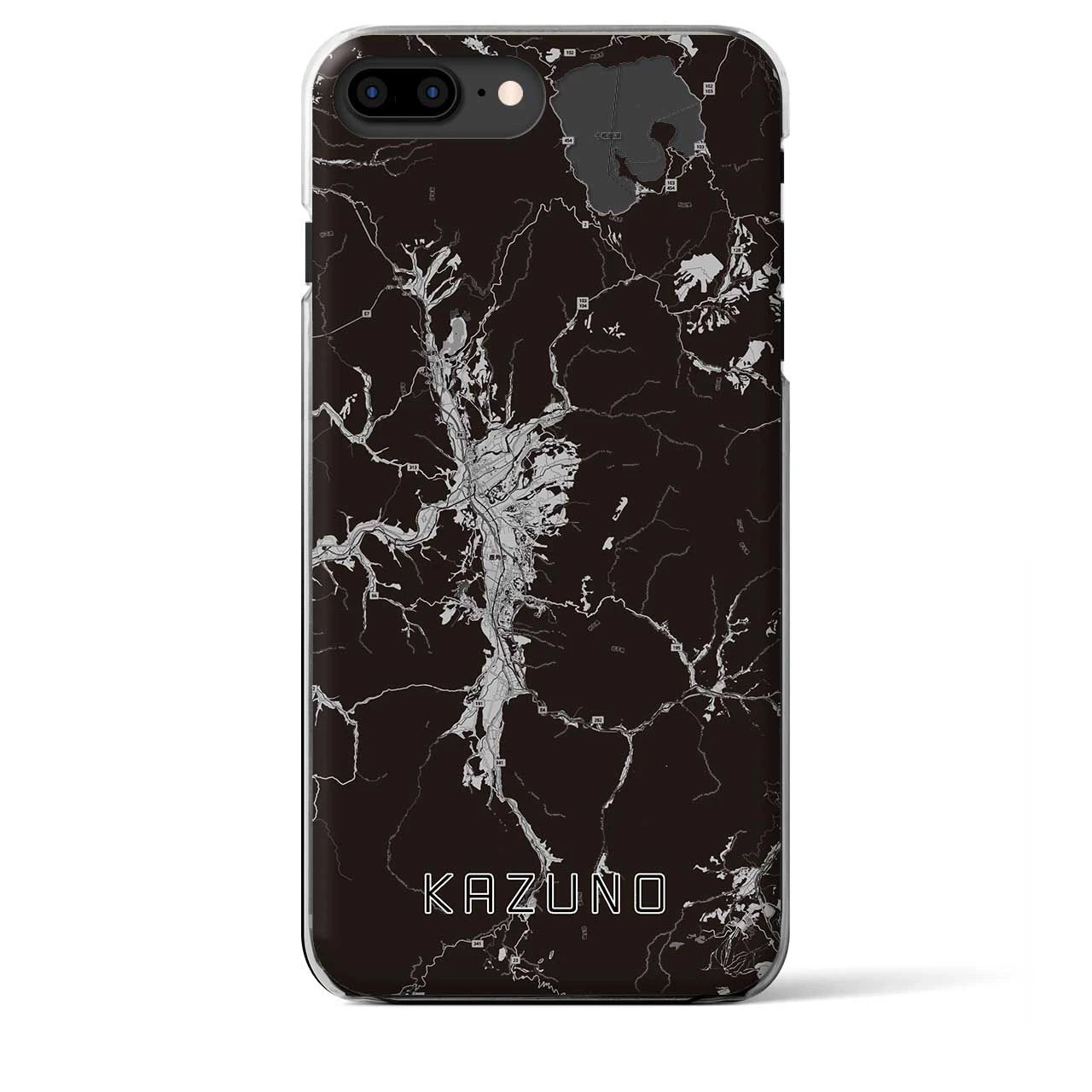 【鹿角(秋田県)】地図柄iPhoneケース(クリアタイプ)