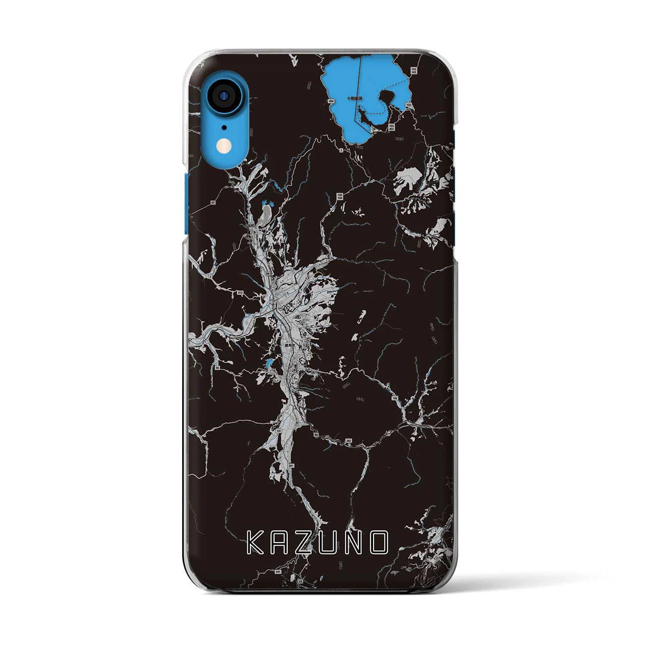 【鹿角(秋田県)】地図柄iPhoneケース(クリアタイプ)