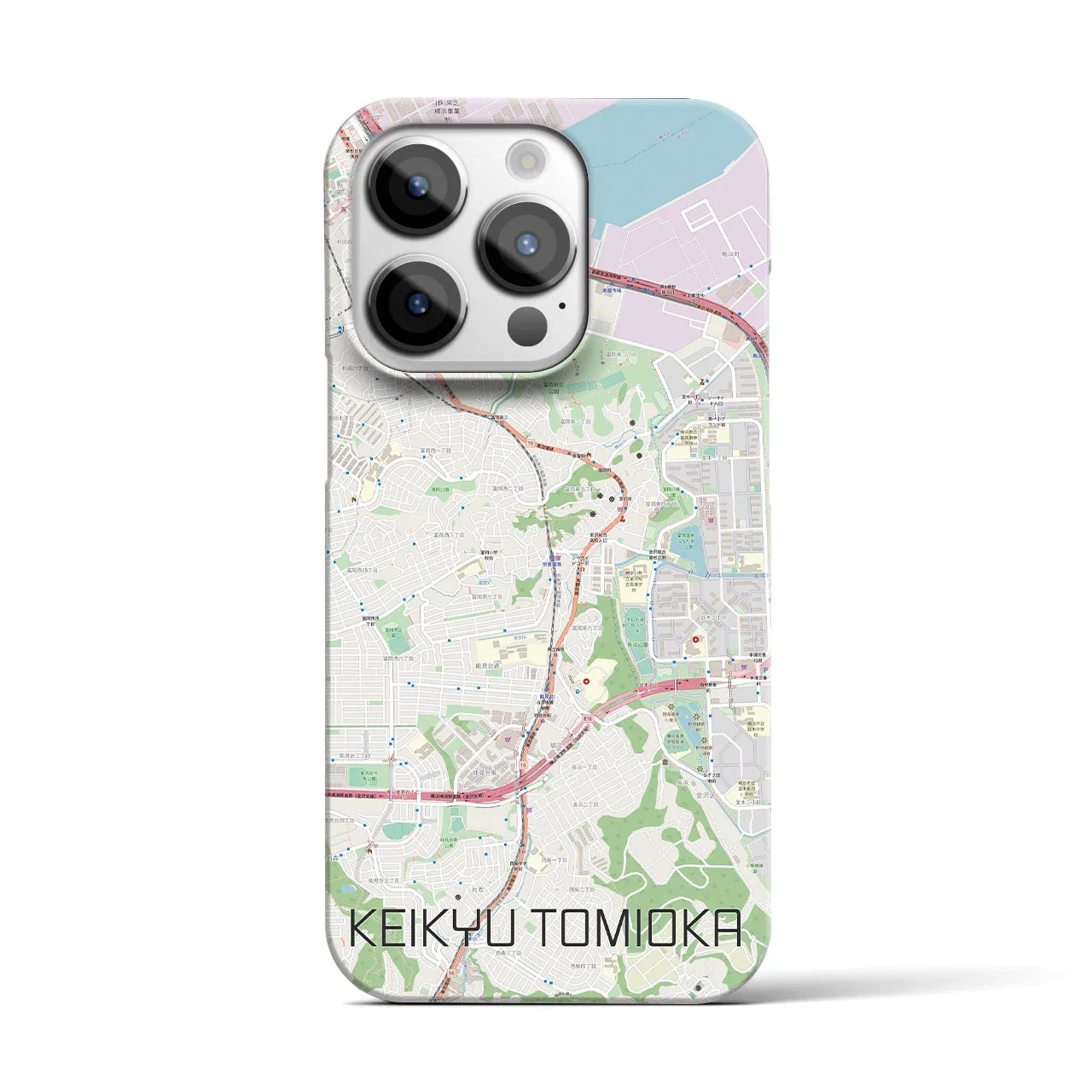 【京急富岡(神奈川県)】地図柄iPhoneケース(バックカバータイプ)