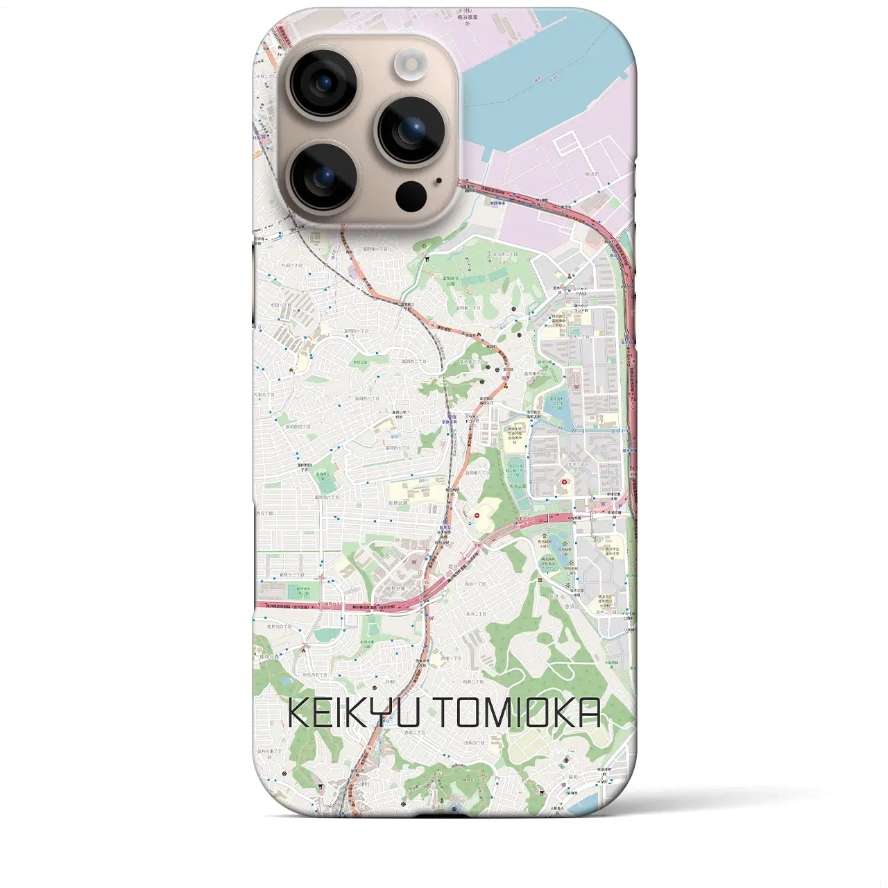 【京急富岡(神奈川県)】地図柄iPhoneケース(バックカバータイプ)