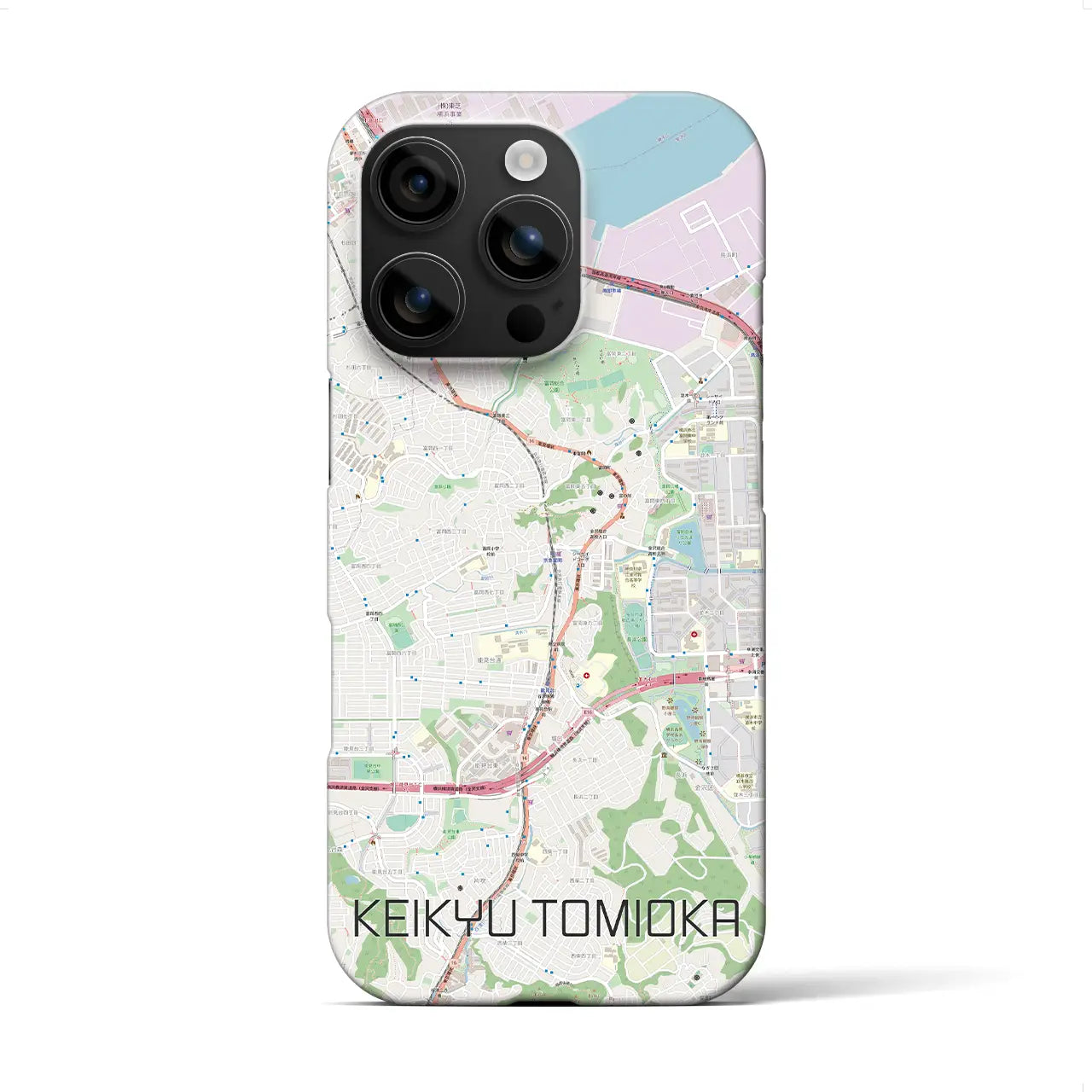 【京急富岡(神奈川県)】地図柄iPhoneケース(バックカバータイプ)