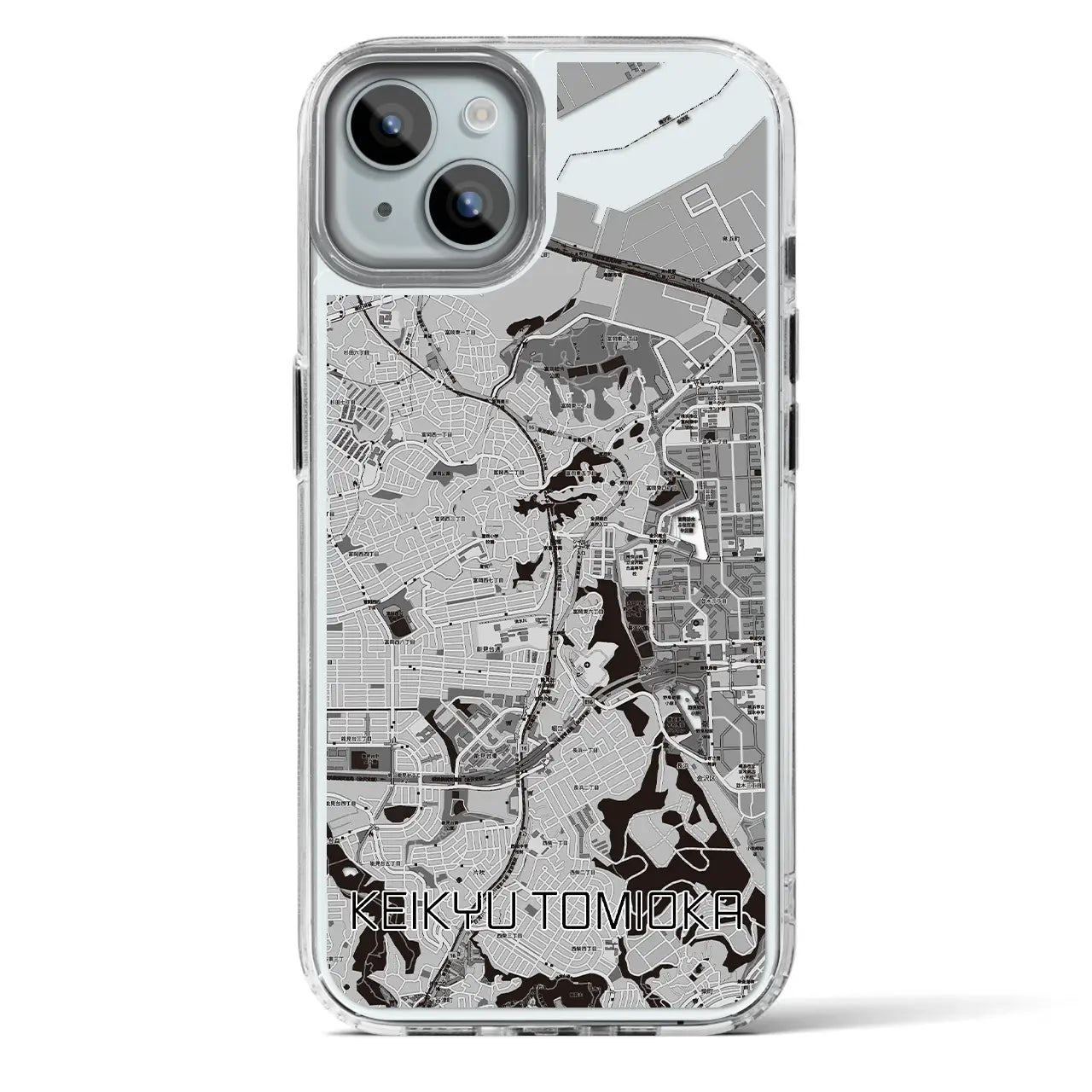 【京急富岡(神奈川県)】地図柄iPhoneケース(MagSafeタイプ)