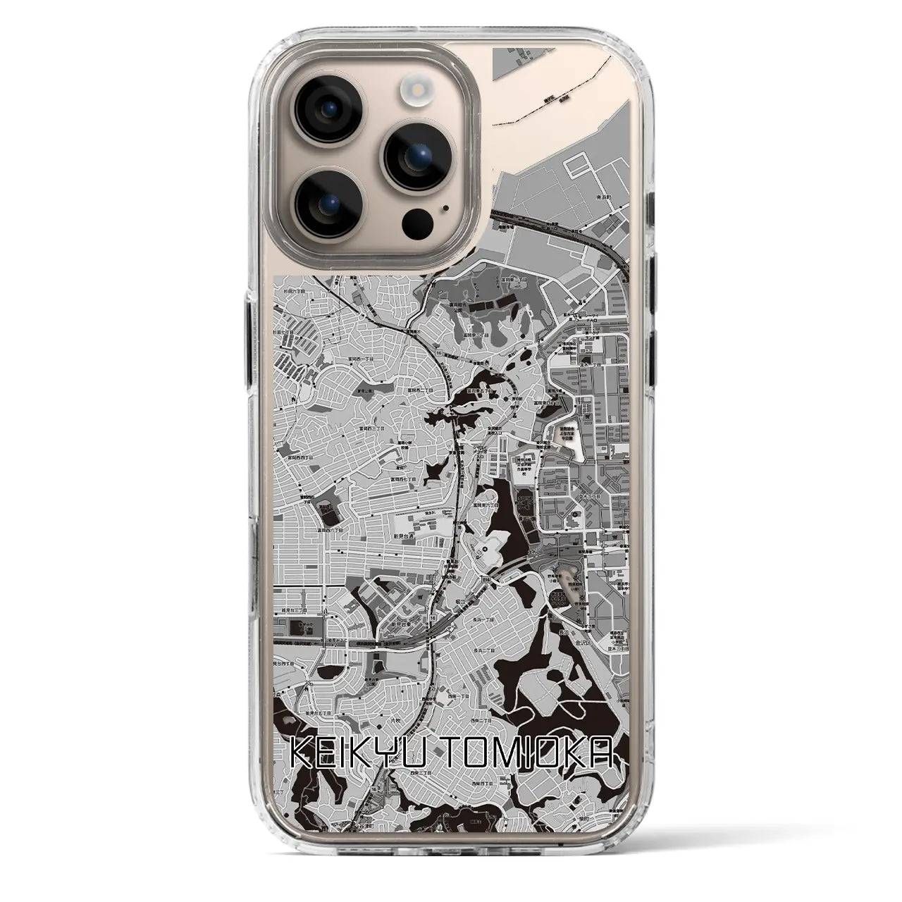 【京急富岡(神奈川県)】地図柄iPhoneケース(MagSafeタイプ)