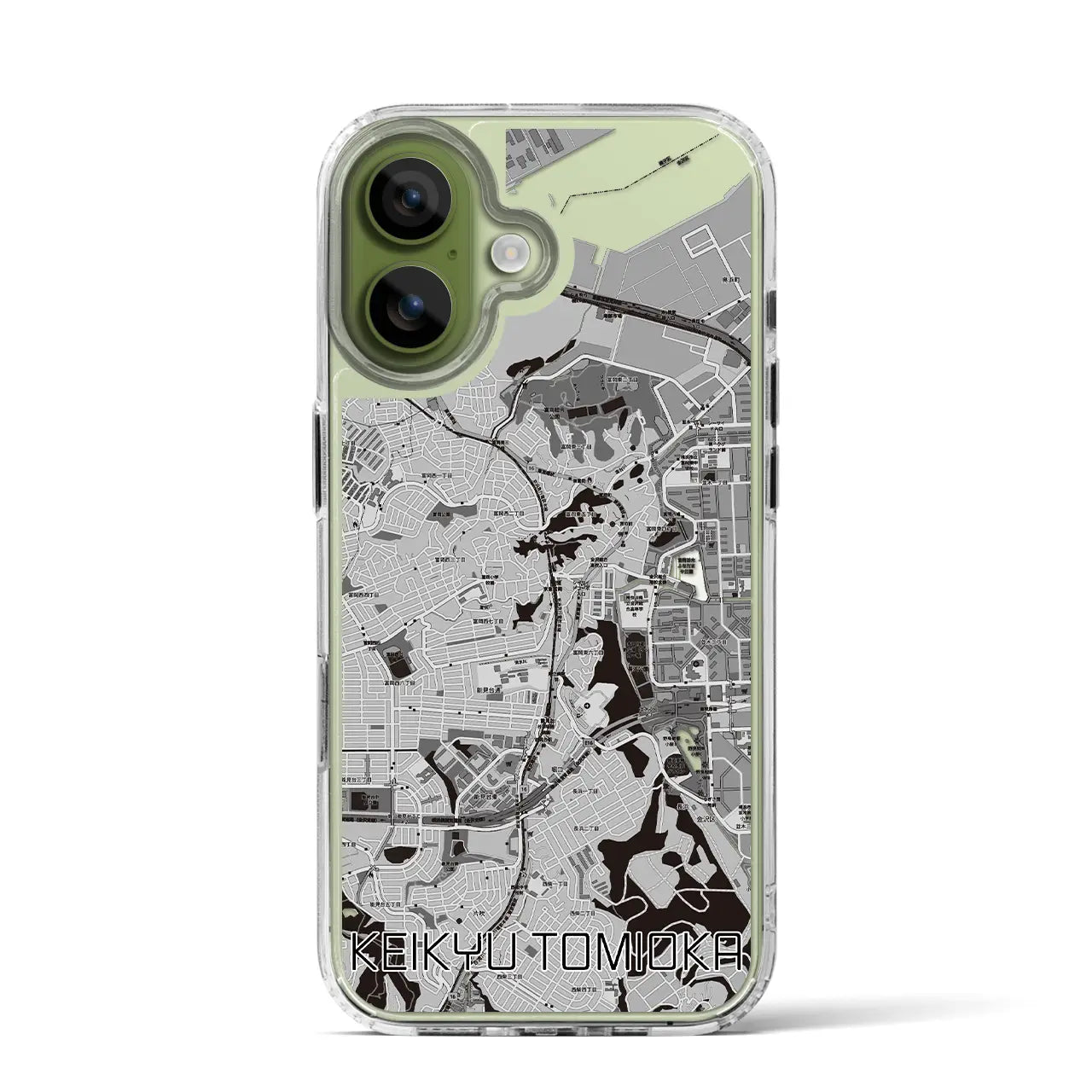 【京急富岡(神奈川県)】地図柄iPhoneケース(MagSafeタイプ)