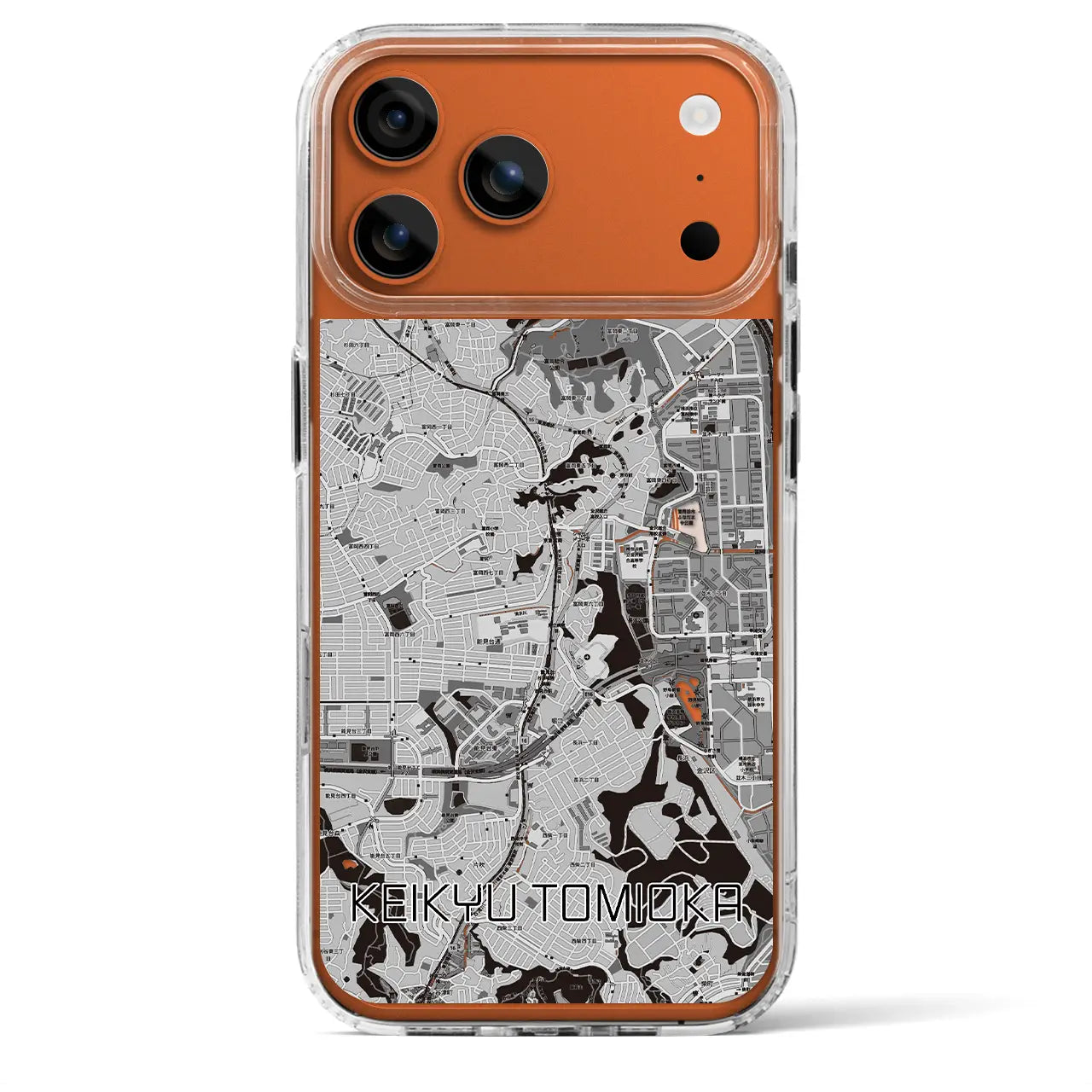 【京急富岡(神奈川県)】地図柄iPhoneケース(MagSafeタイプ)