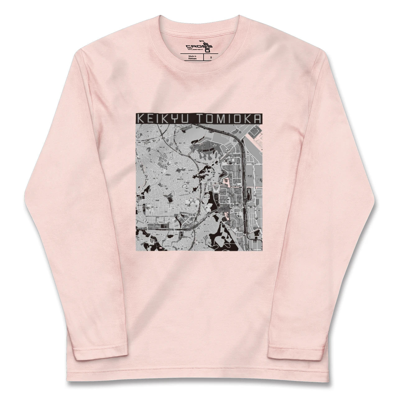【京急富岡(神奈川県)】地図柄ロングスリーブTシャツ