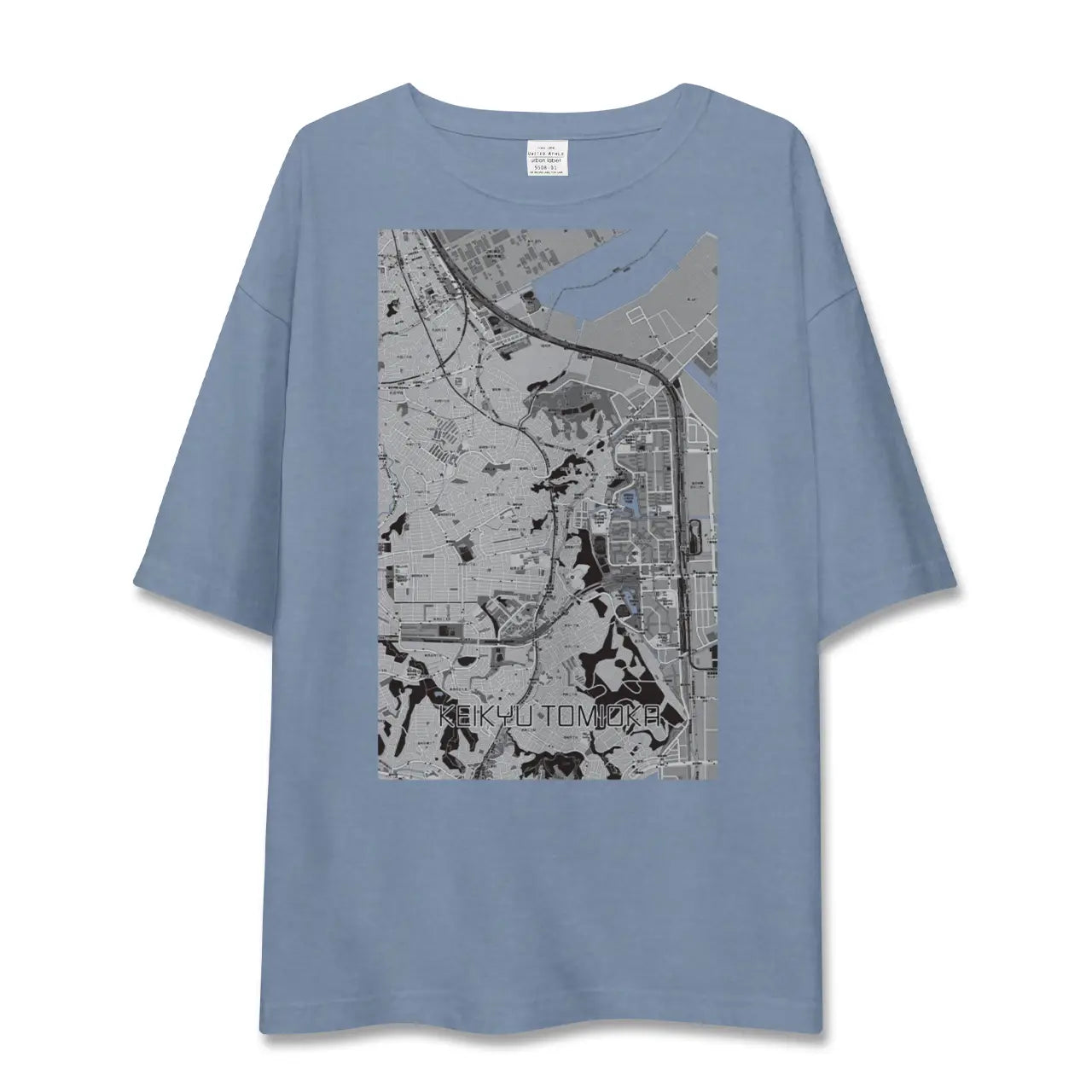 【京急富岡(神奈川県)】地図柄ビッグシルエットTシャツ