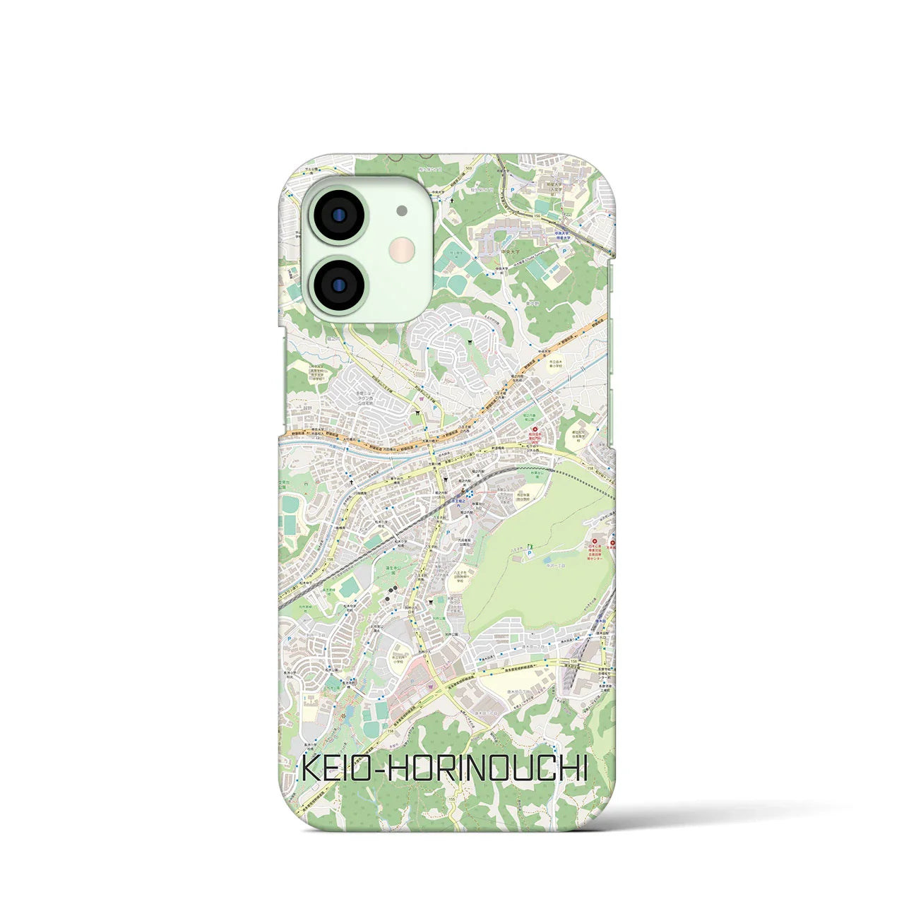 【京王堀之内(東京都)】地図柄iPhoneケース(バックカバータイプ)