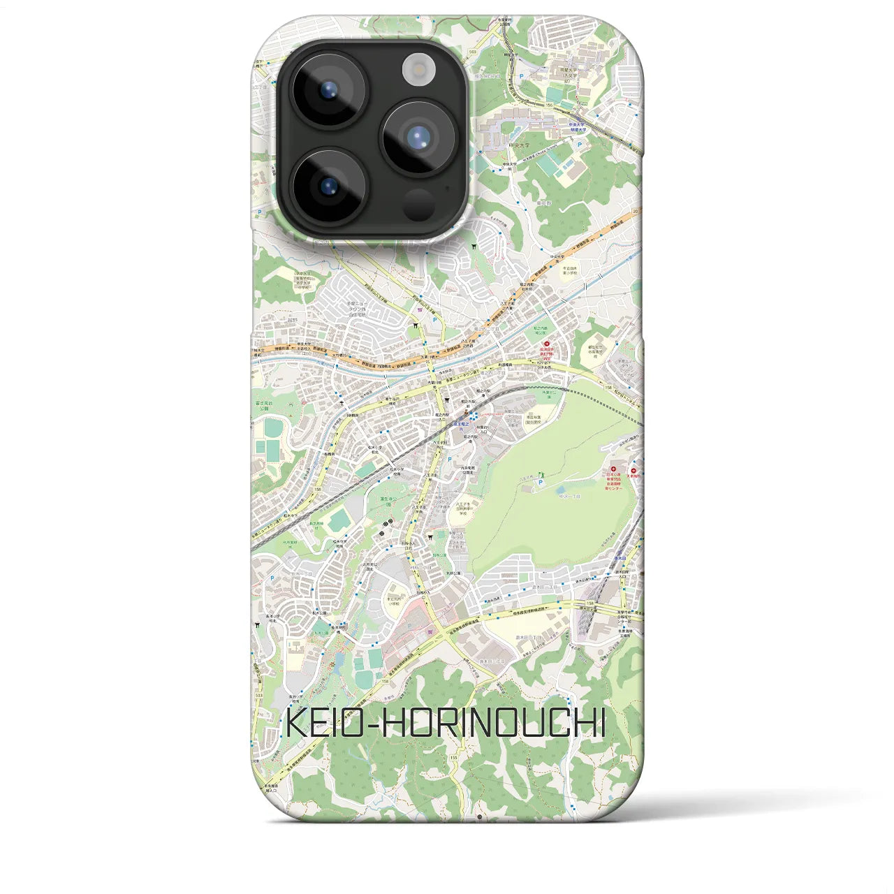 【京王堀之内(東京都)】地図柄iPhoneケース(バックカバータイプ)
