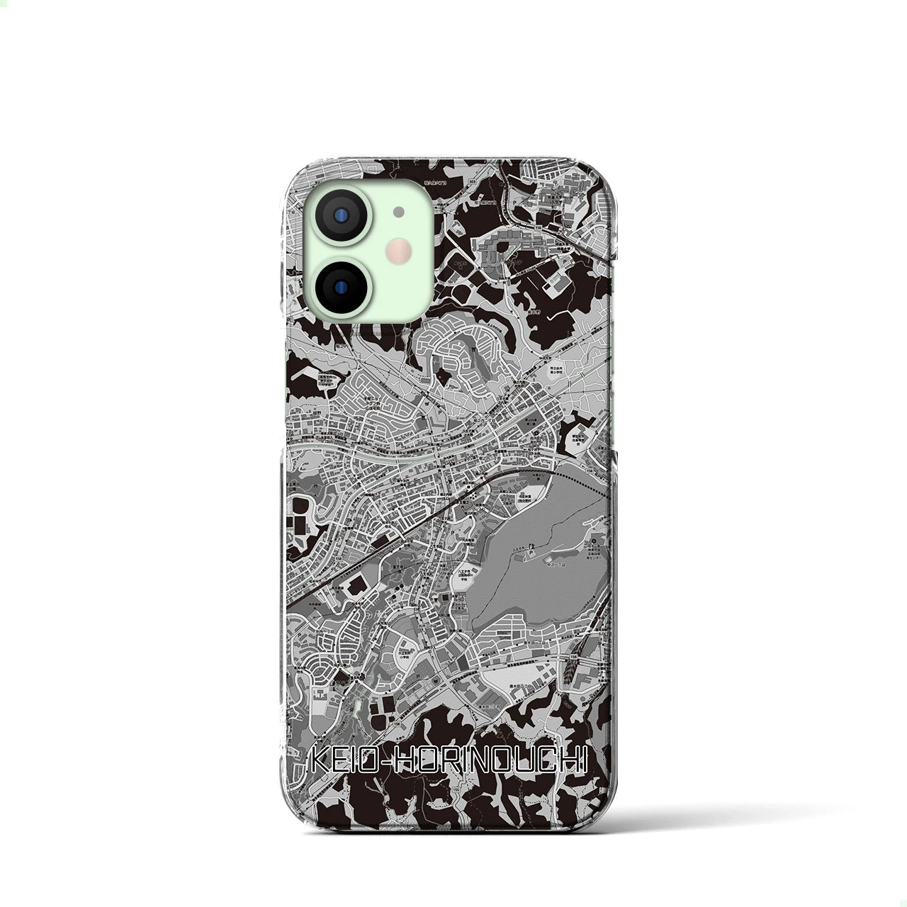 【京王堀之内(東京都)】地図柄iPhoneケース(クリアタイプ)