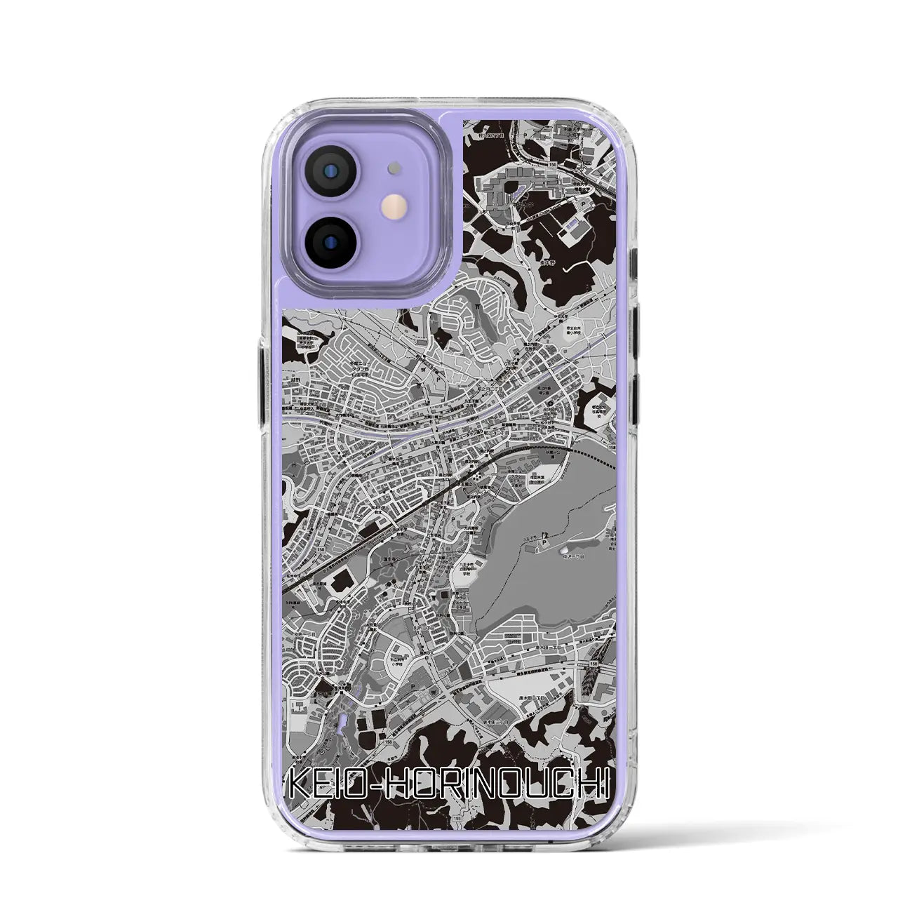 【京王堀之内(東京都)】地図柄iPhoneケース(MagSafeタイプ)