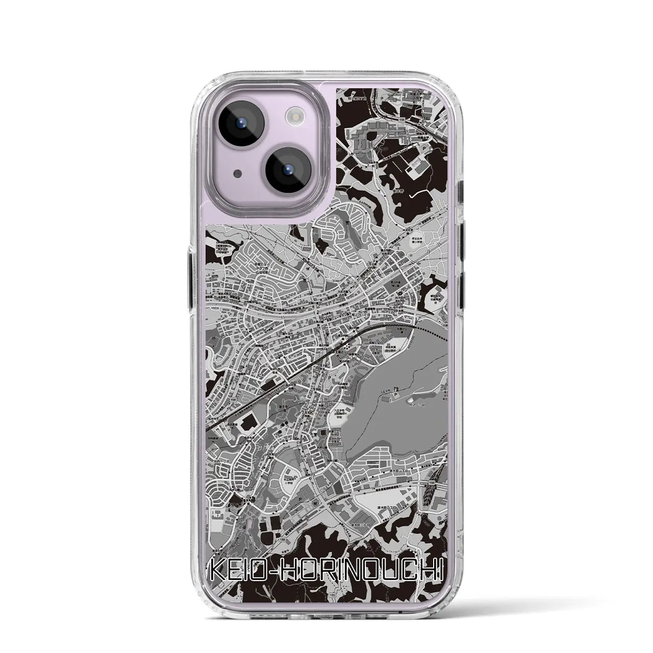 【京王堀之内(東京都)】地図柄iPhoneケース(MagSafeタイプ)