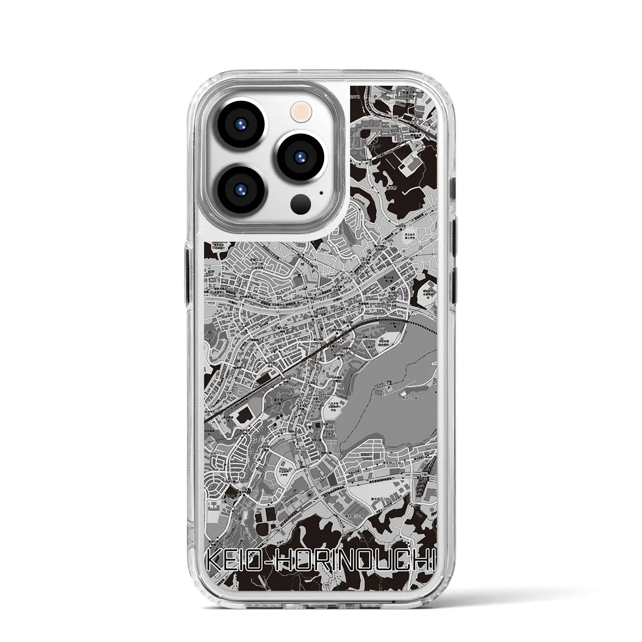 【京王堀之内(東京都)】地図柄iPhoneケース(MagSafeタイプ)
