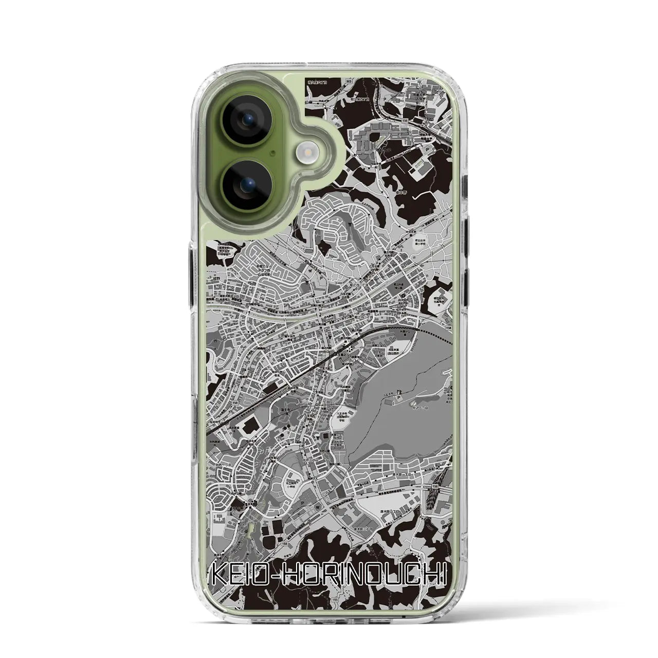 【京王堀之内(東京都)】地図柄iPhoneケース(MagSafeタイプ)