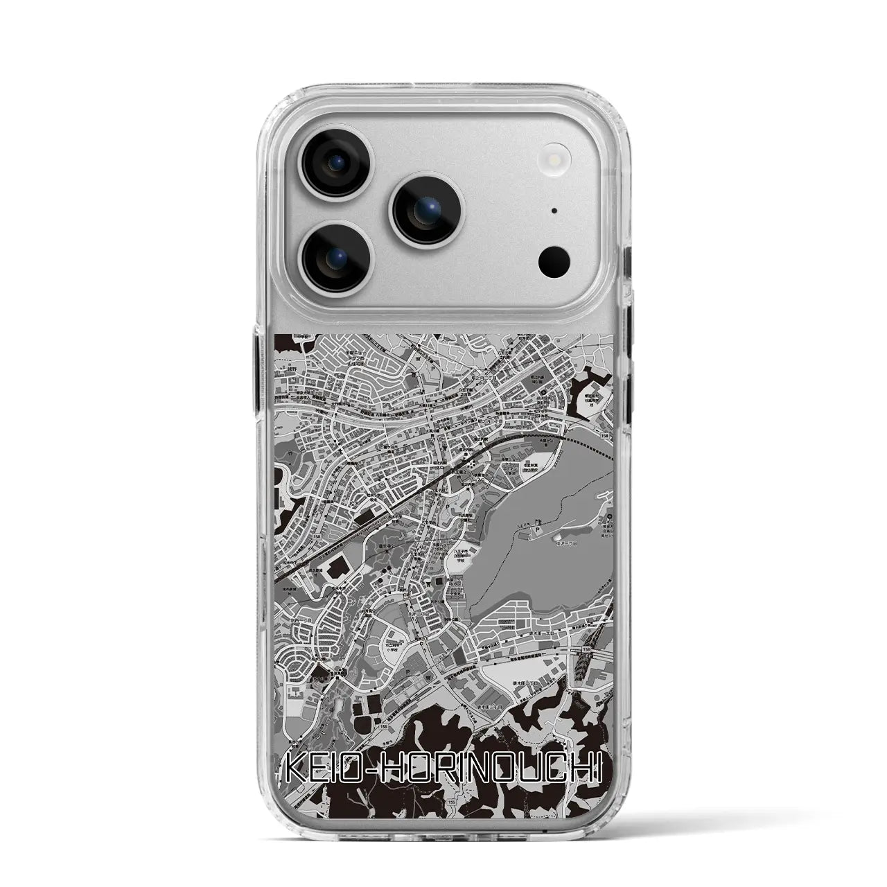 【京王堀之内(東京都)】地図柄iPhoneケース(MagSafeタイプ)