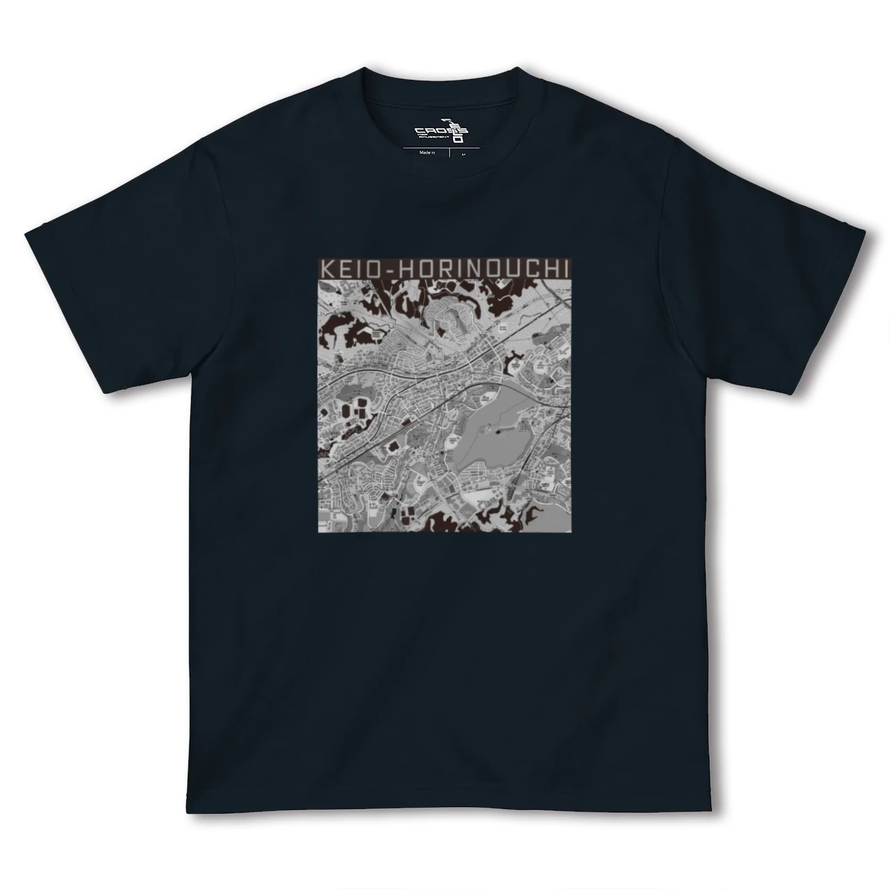 【京王堀之内(東京都)】地図柄ヘビーウェイトTシャツ