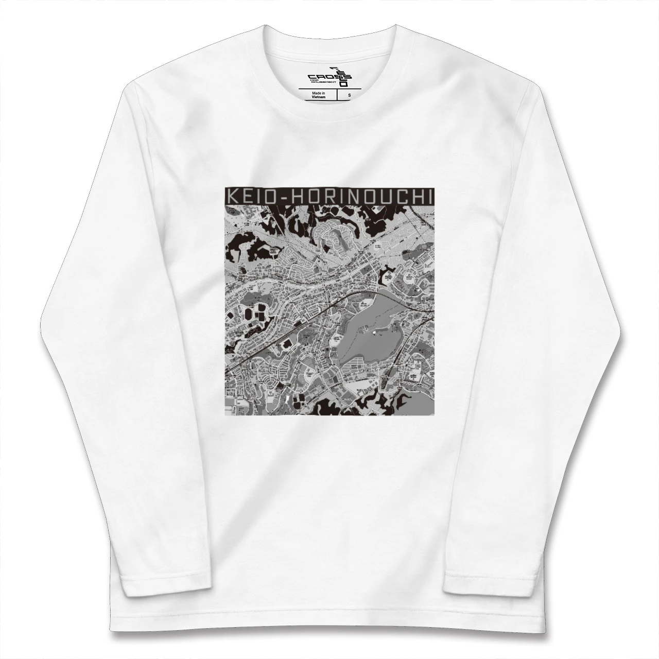 【京王堀之内(東京都)】地図柄ロングスリーブTシャツ