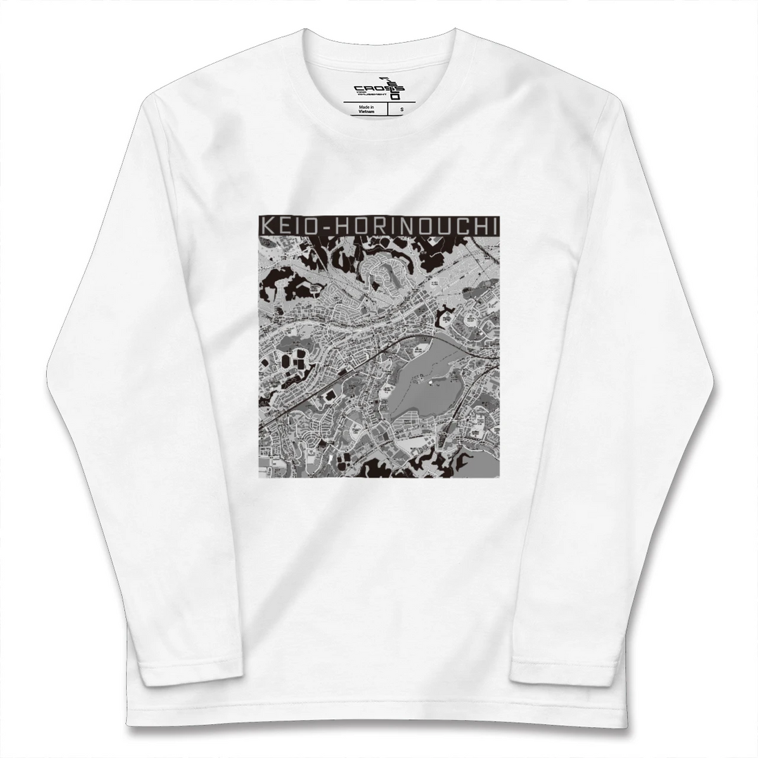【京王堀之内(東京都)】地図柄ロングスリーブTシャツ