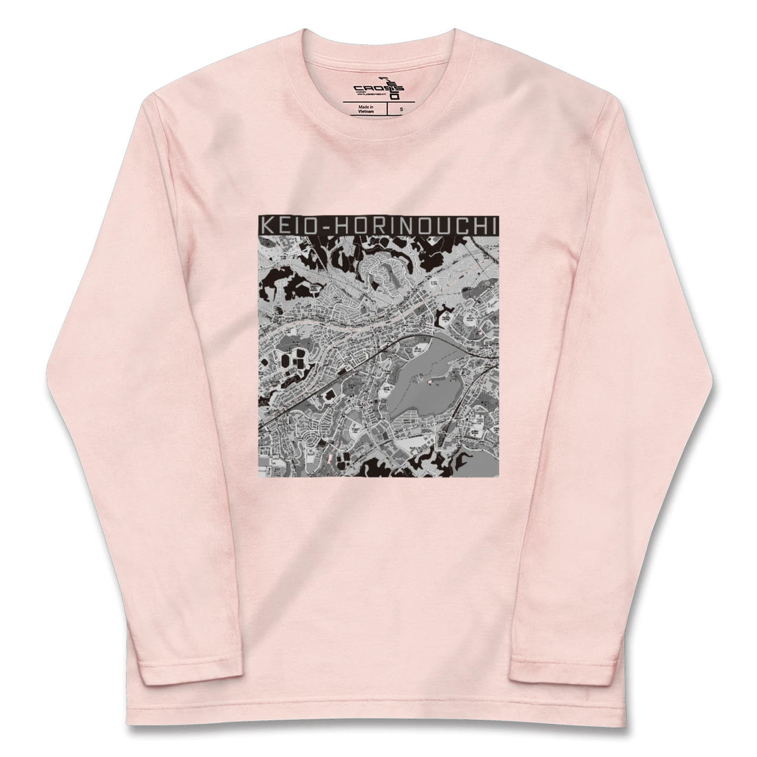 【京王堀之内(東京都)】地図柄ロングスリーブTシャツ