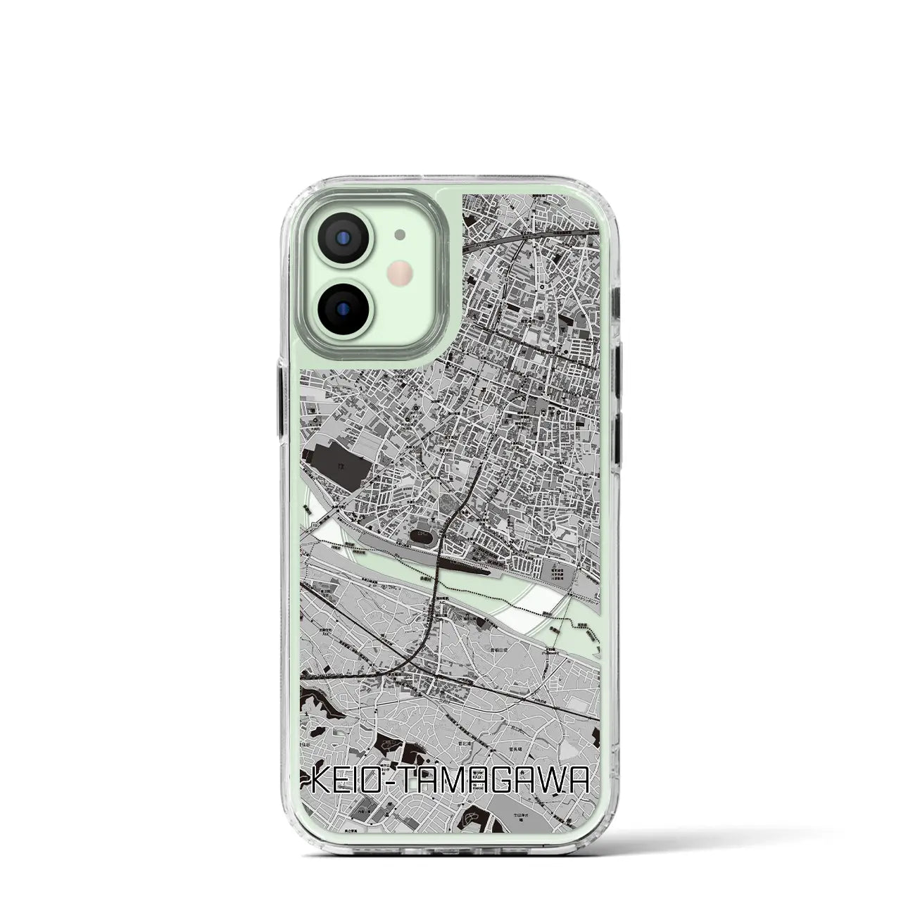 【京王多摩川(東京都)】地図柄iPhoneケース(MagSafeタイプ)