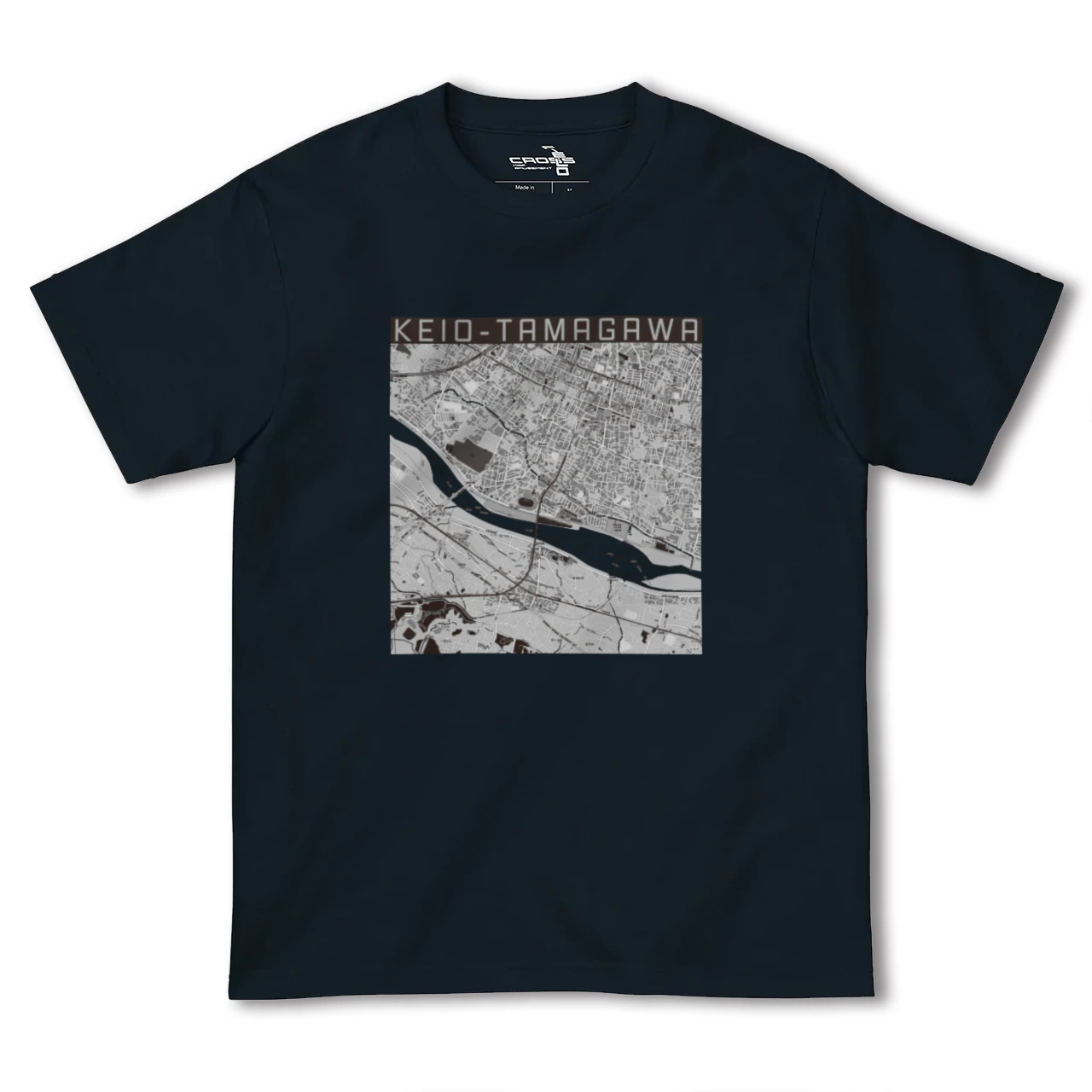 【京王多摩川(東京都)】地図柄ヘビーウェイトTシャツ