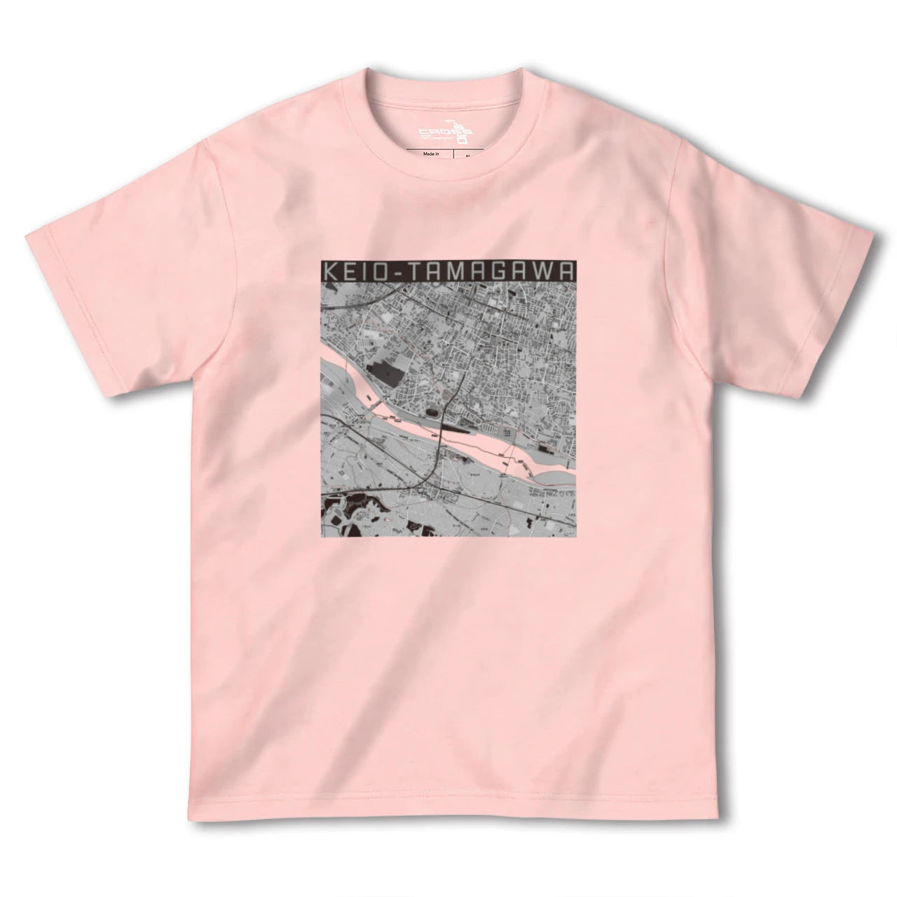 【京王多摩川(東京都)】地図柄ヘビーウェイトTシャツ