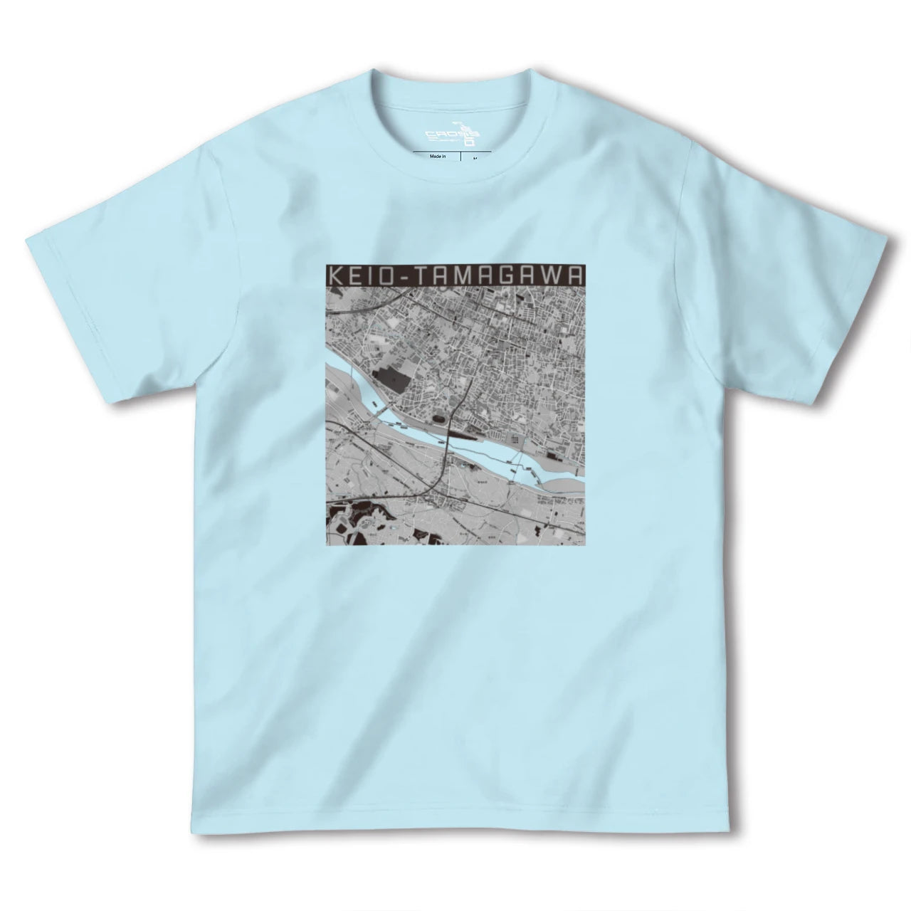 【京王多摩川(東京都)】地図柄ヘビーウェイトTシャツ