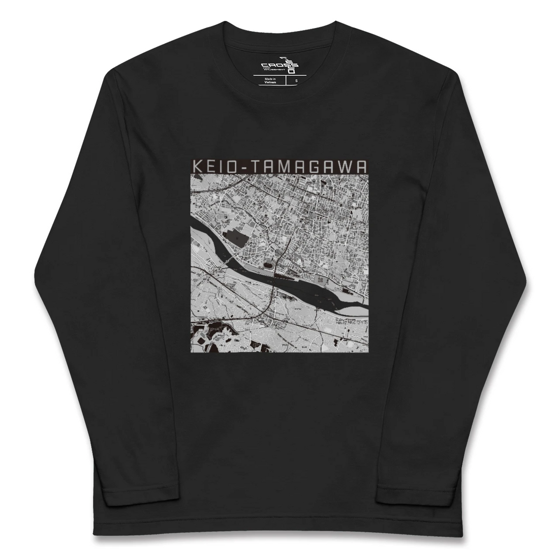 【京王多摩川(東京都)】地図柄ロングスリーブTシャツ