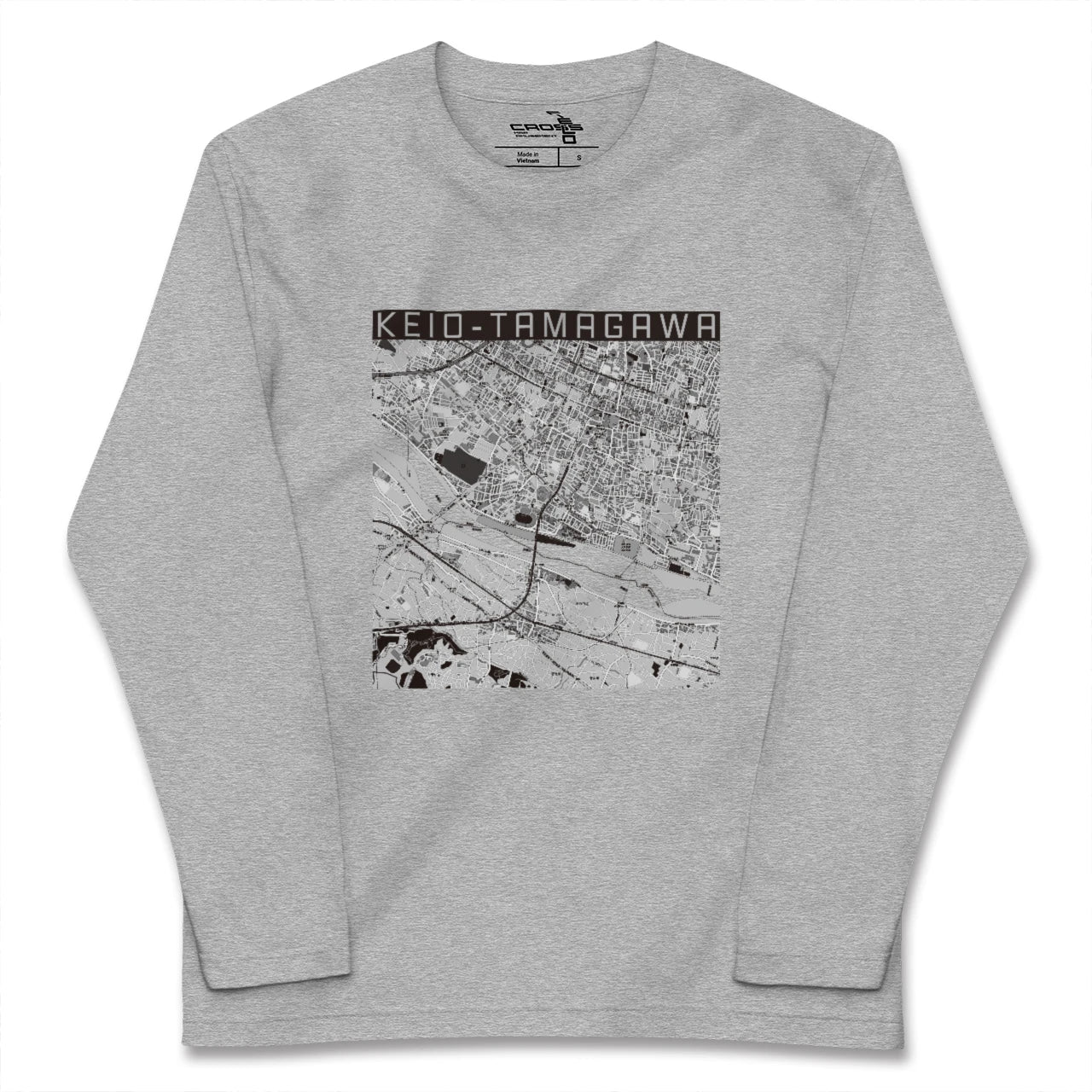 【京王多摩川(東京都)】地図柄ロングスリーブTシャツ
