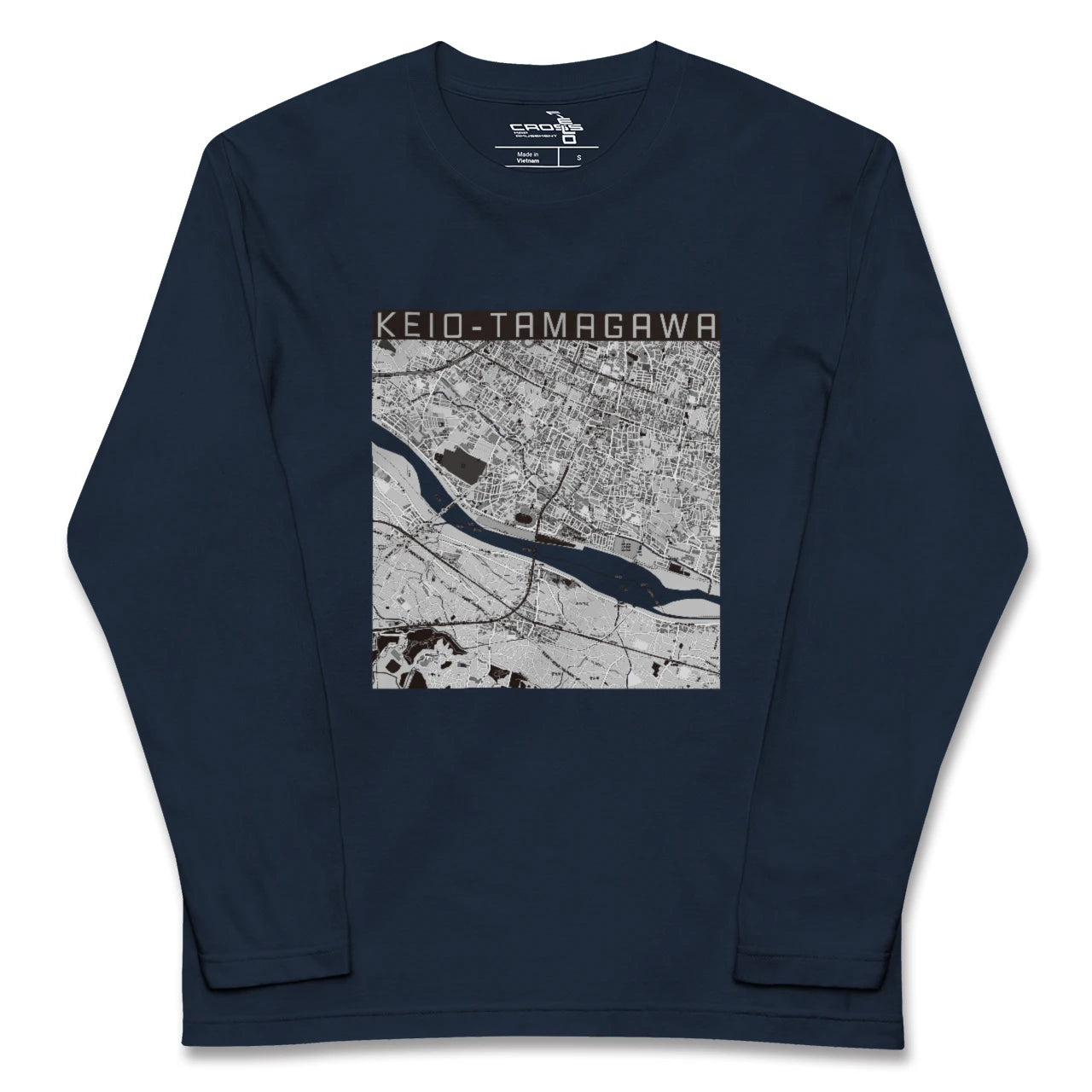 【京王多摩川(東京都)】地図柄ロングスリーブTシャツ