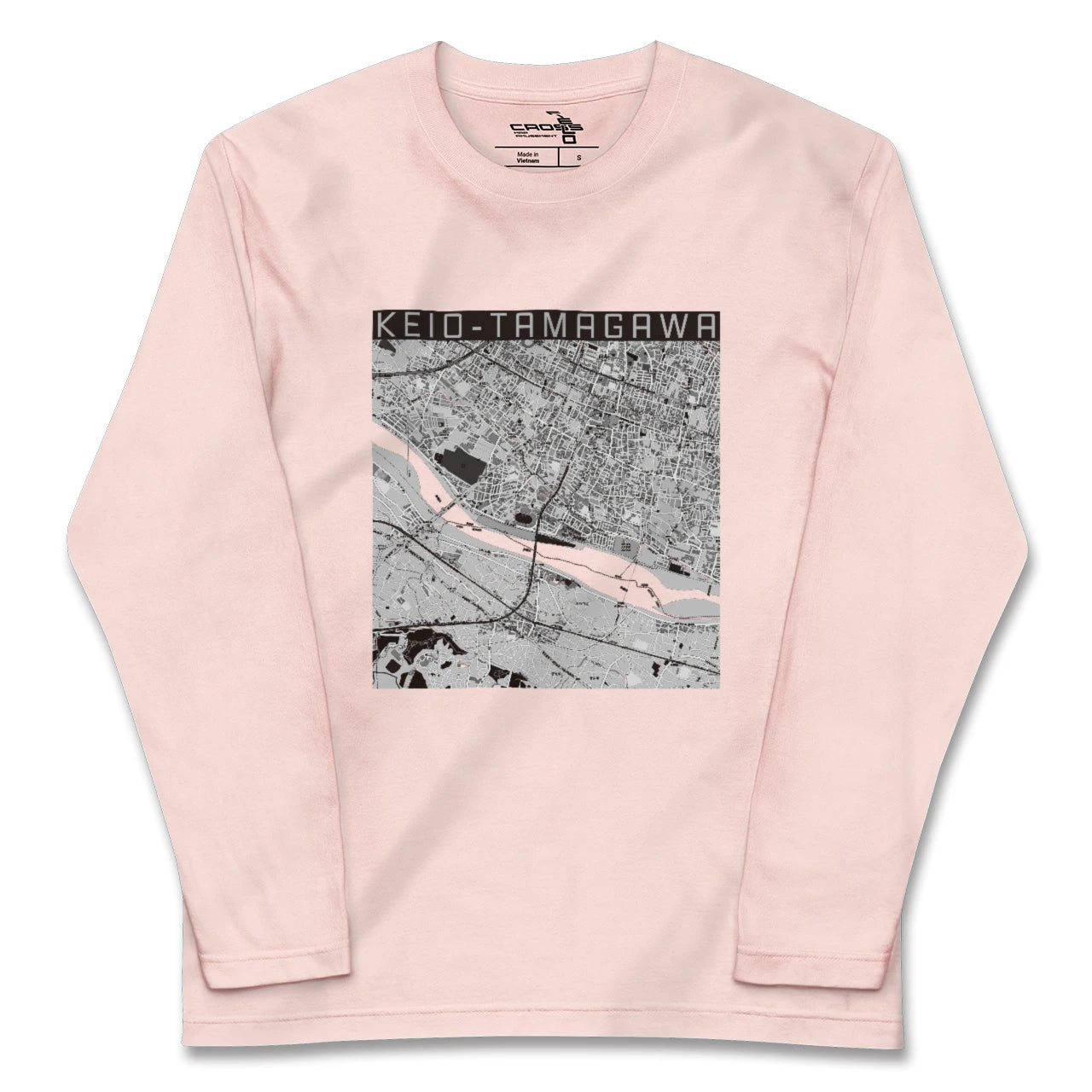 【京王多摩川(東京都)】地図柄ロングスリーブTシャツ