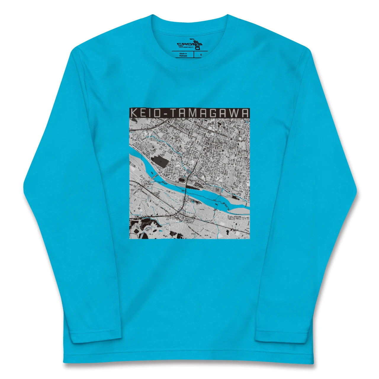 【京王多摩川(東京都)】地図柄ロングスリーブTシャツ
