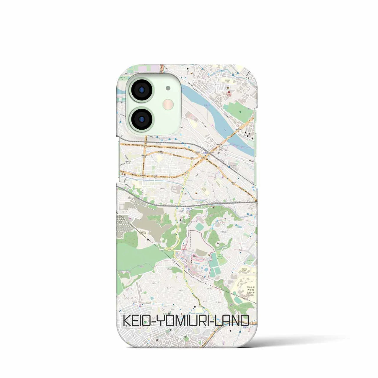 【京王よみうりランド(東京都)】地図柄iPhoneケース(バックカバータイプ)