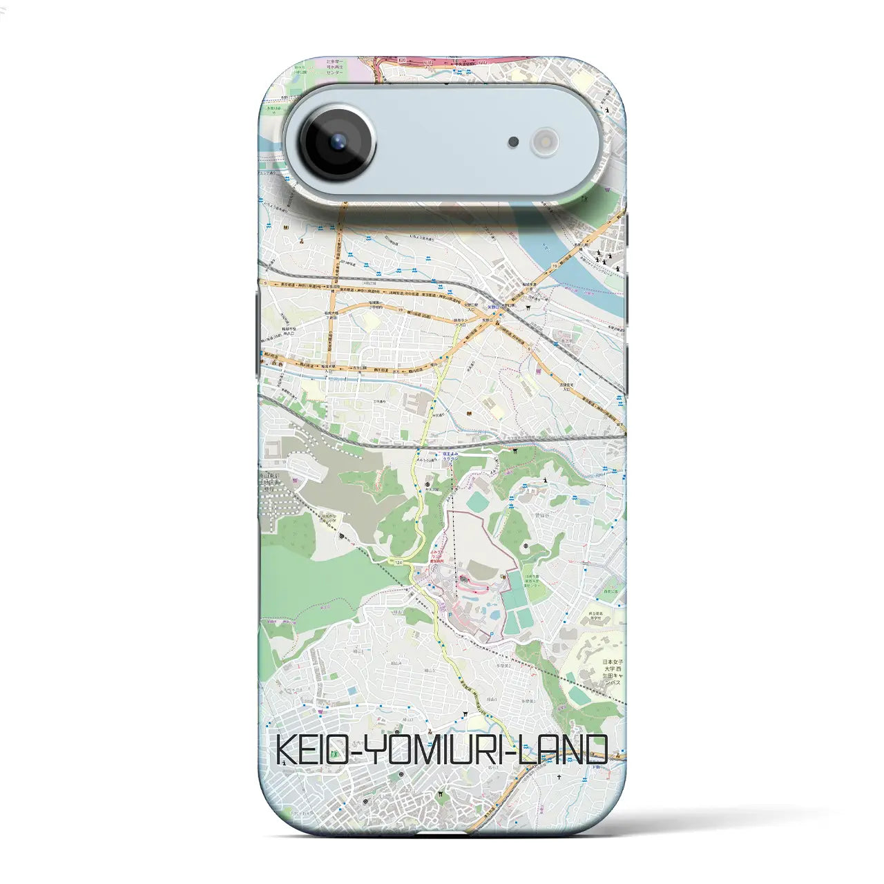 【京王よみうりランド(東京都)】地図柄iPhoneケース(バックカバータイプ)