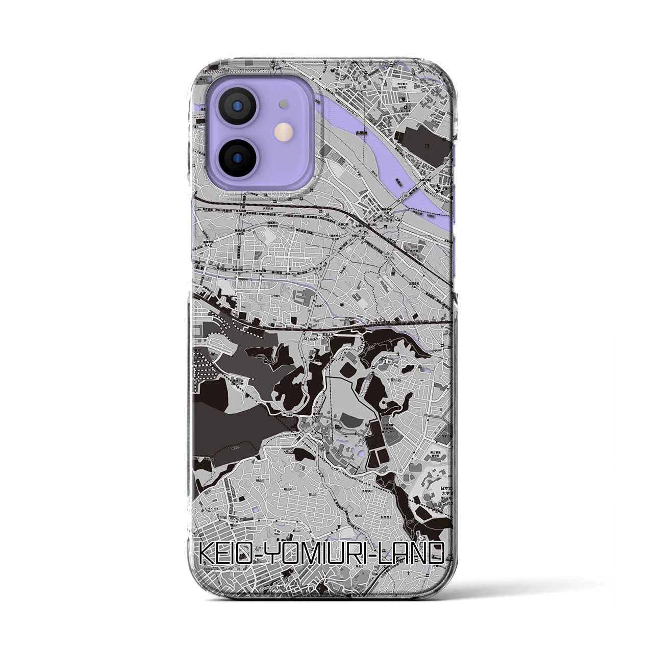 【京王よみうりランド(東京都)】地図柄iPhoneケース(クリアタイプ)