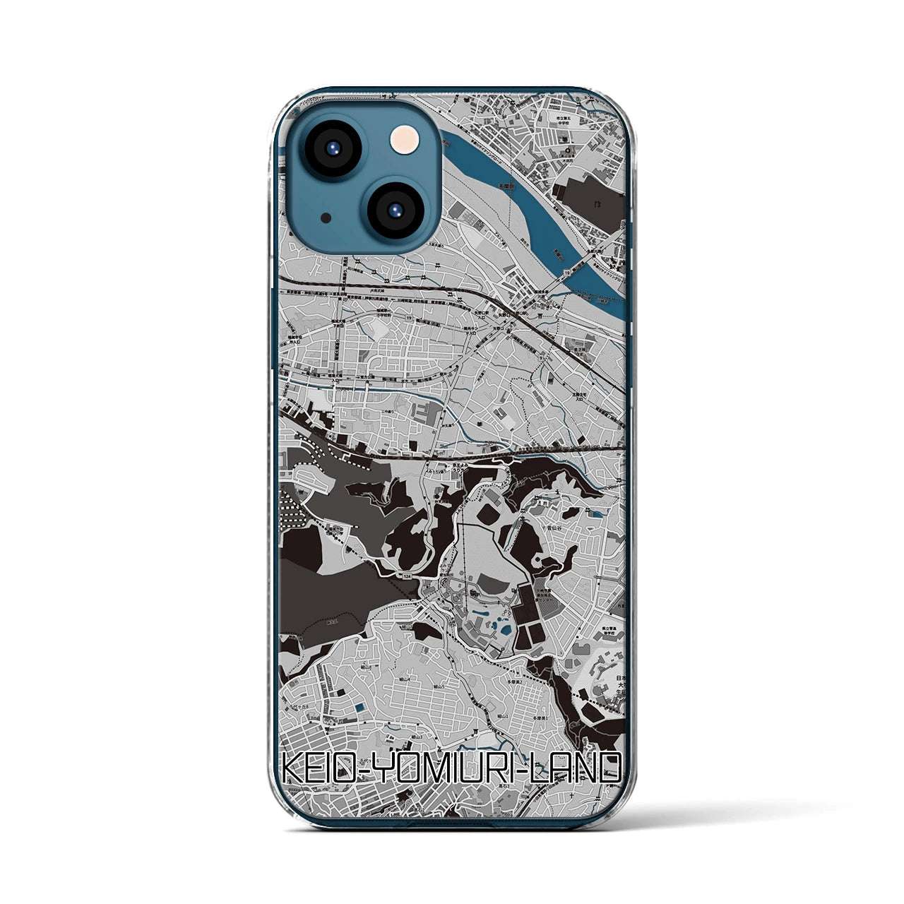 【京王よみうりランド(東京都)】地図柄iPhoneケース(クリアタイプ)