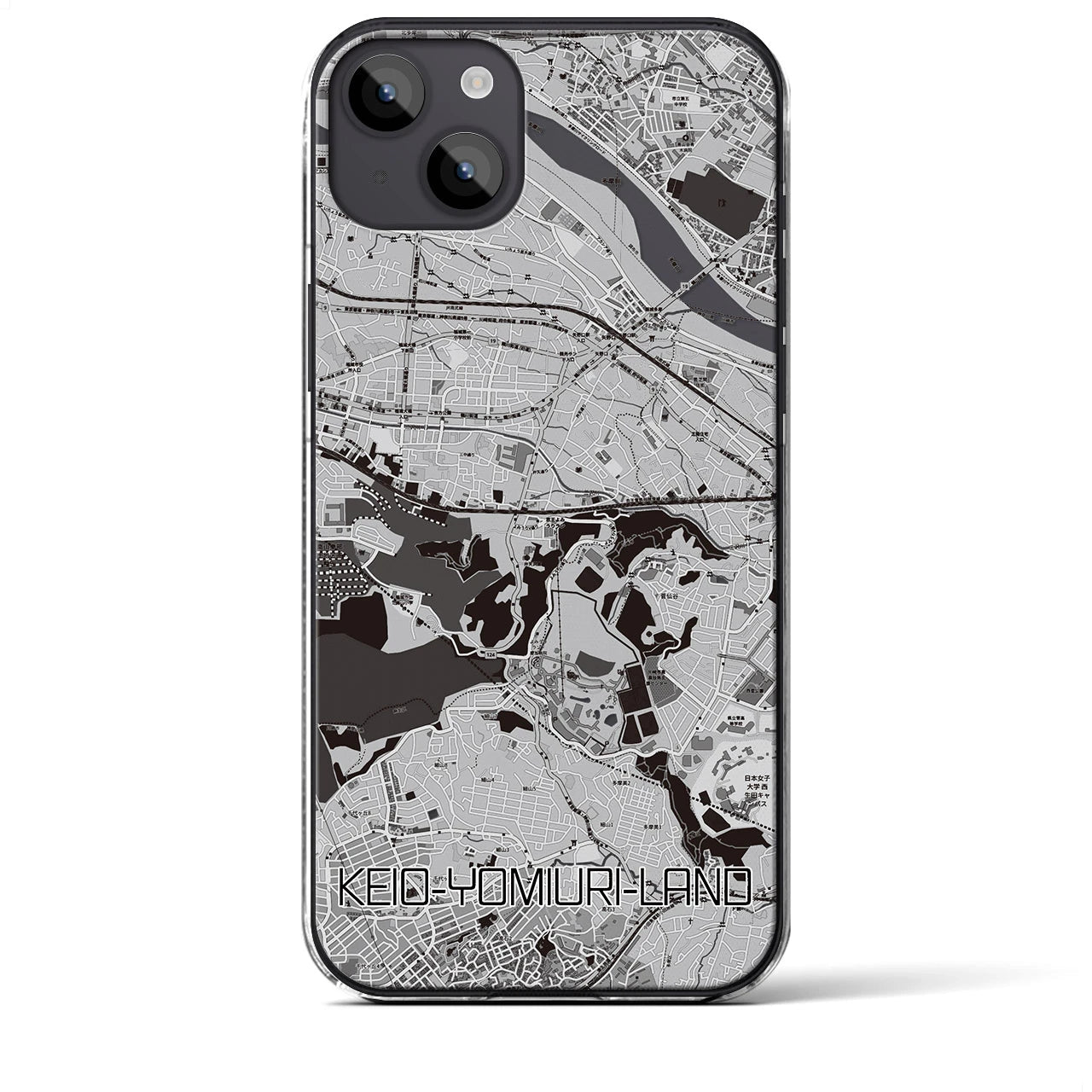【京王よみうりランド(東京都)】地図柄iPhoneケース(クリアタイプ)