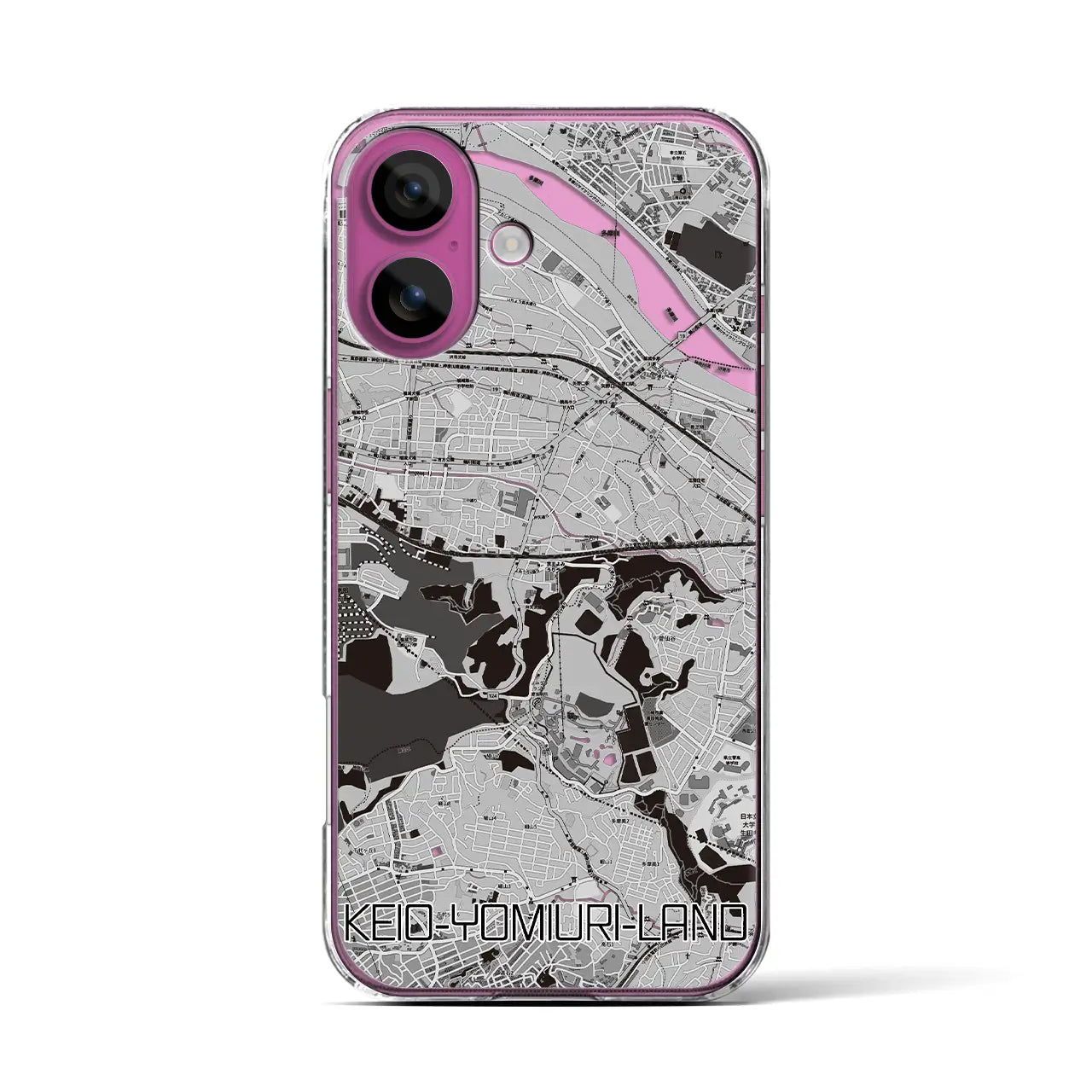 【京王よみうりランド(東京都)】地図柄iPhoneケース(クリアタイプ)
