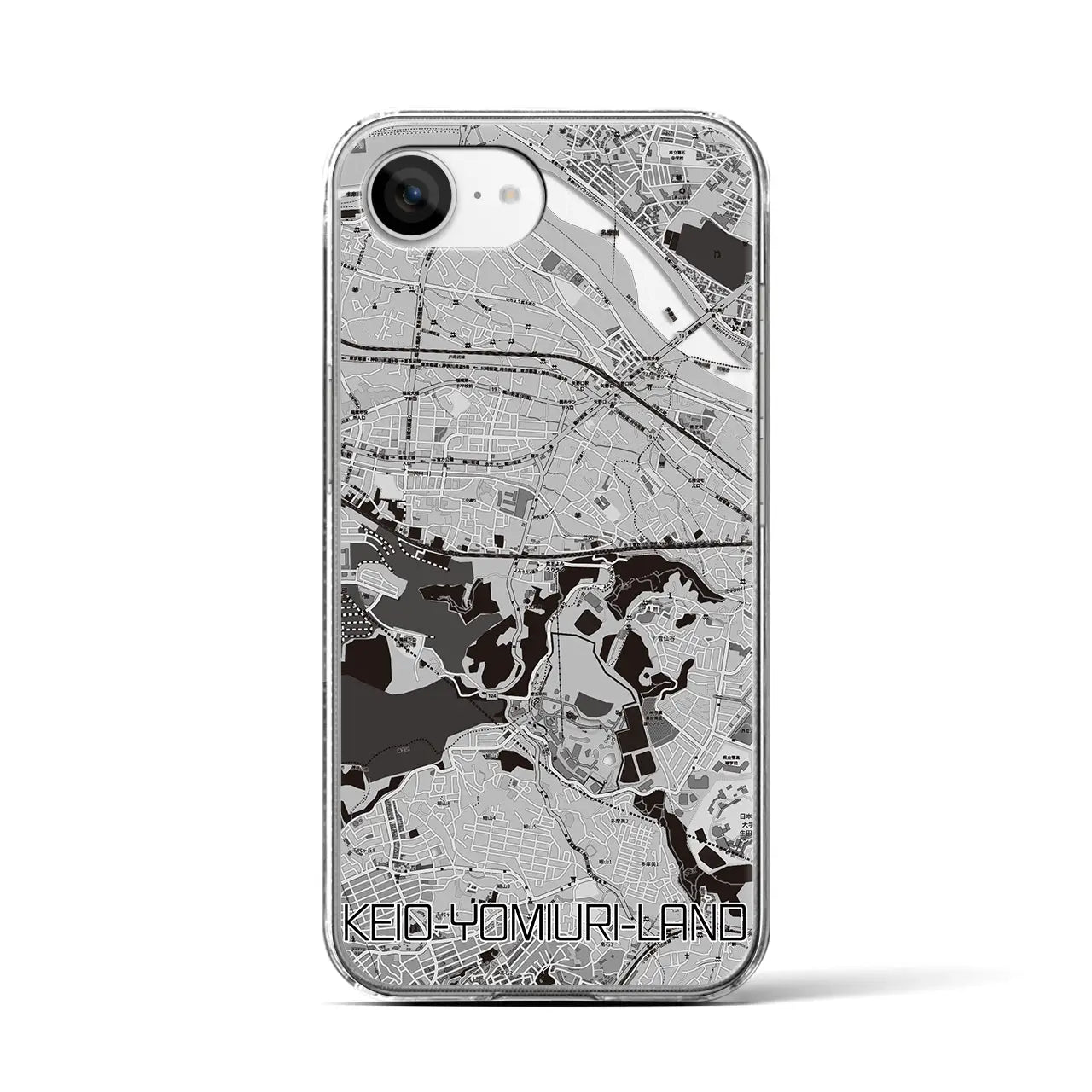 【京王よみうりランド(東京都)】地図柄iPhoneケース(クリアタイプ)