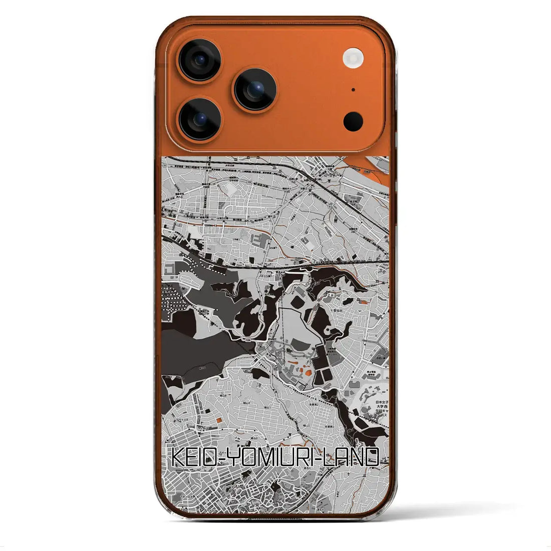 【京王よみうりランド(東京都)】地図柄iPhoneケース(クリアタイプ)