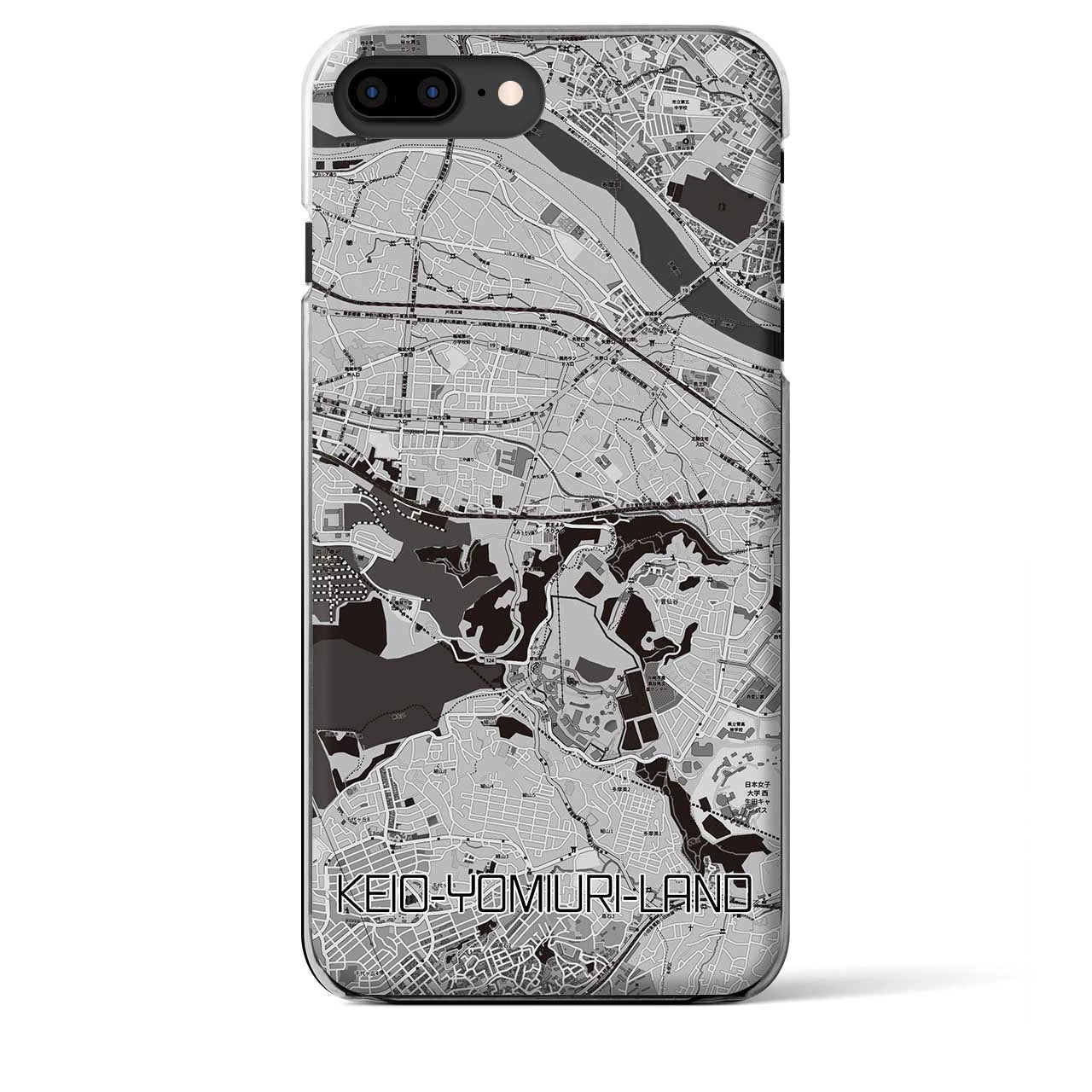 【京王よみうりランド(東京都)】地図柄iPhoneケース(クリアタイプ)