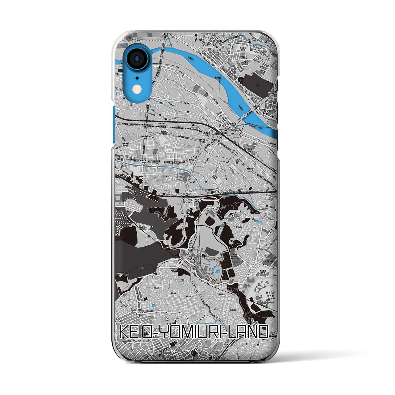【京王よみうりランド(東京都)】地図柄iPhoneケース(クリアタイプ)