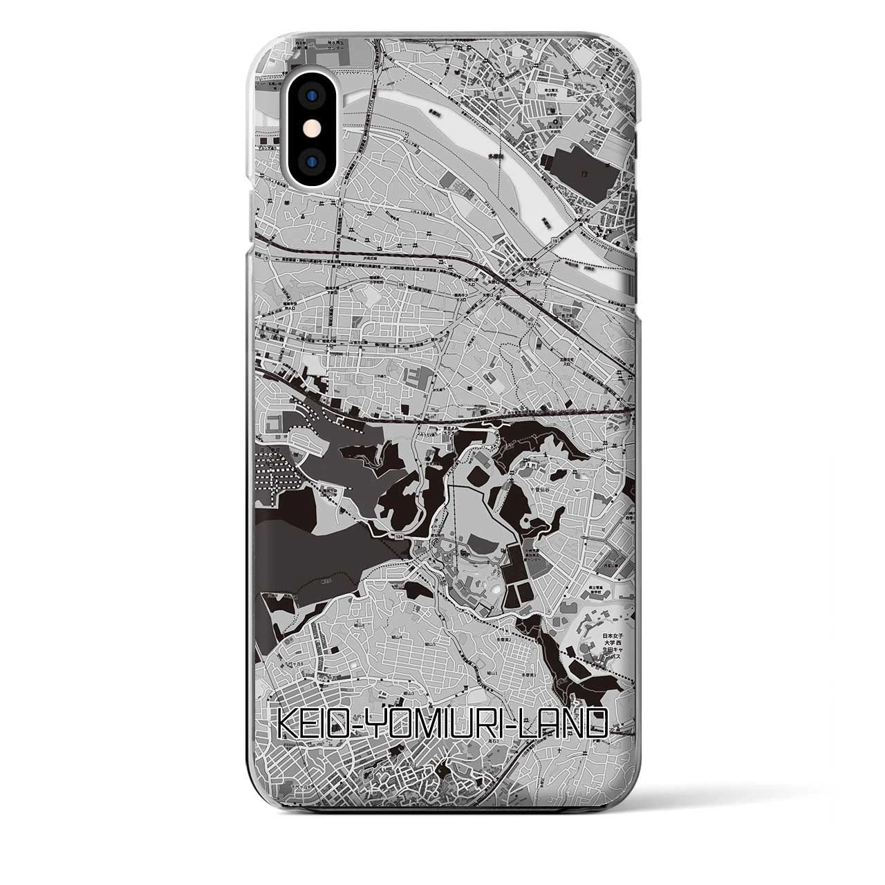 【京王よみうりランド(東京都)】地図柄iPhoneケース(クリアタイプ)