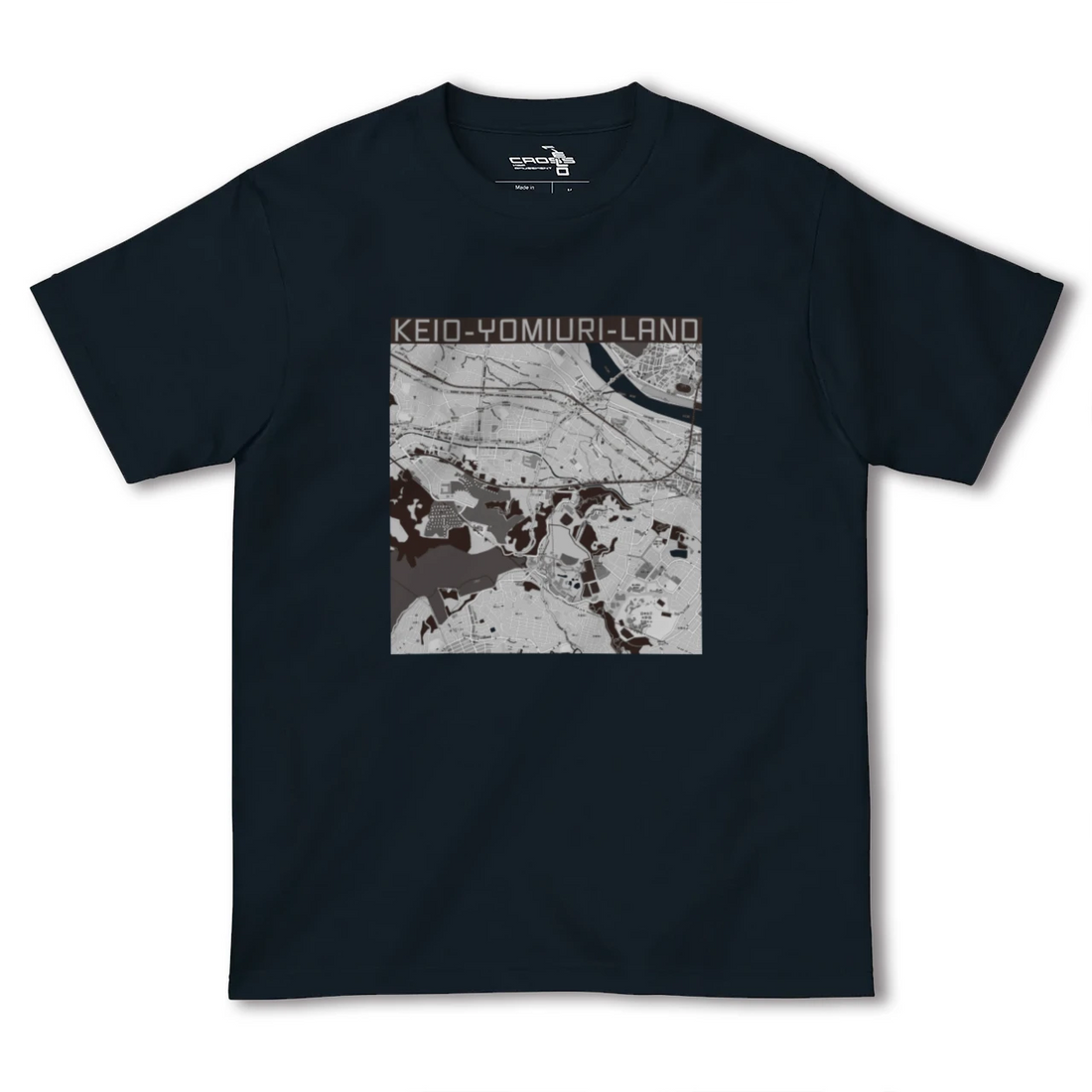 【京王よみうりランド(東京都)】地図柄ヘビーウェイトTシャツ