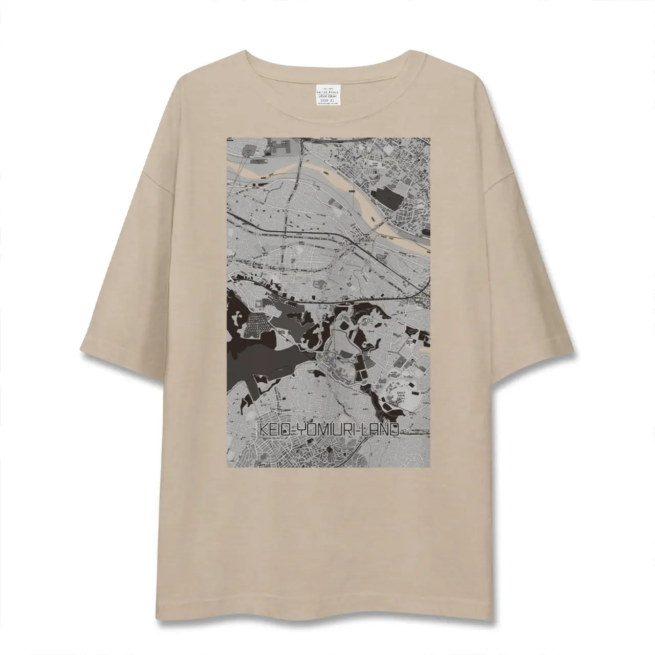 【京王よみうりランド(東京都)】地図柄ビッグシルエットTシャツ