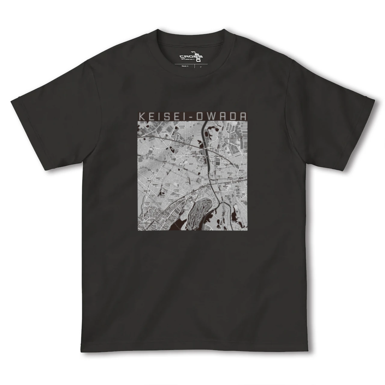 【京成大和田(千葉県)】地図柄ヘビーウェイトTシャツ