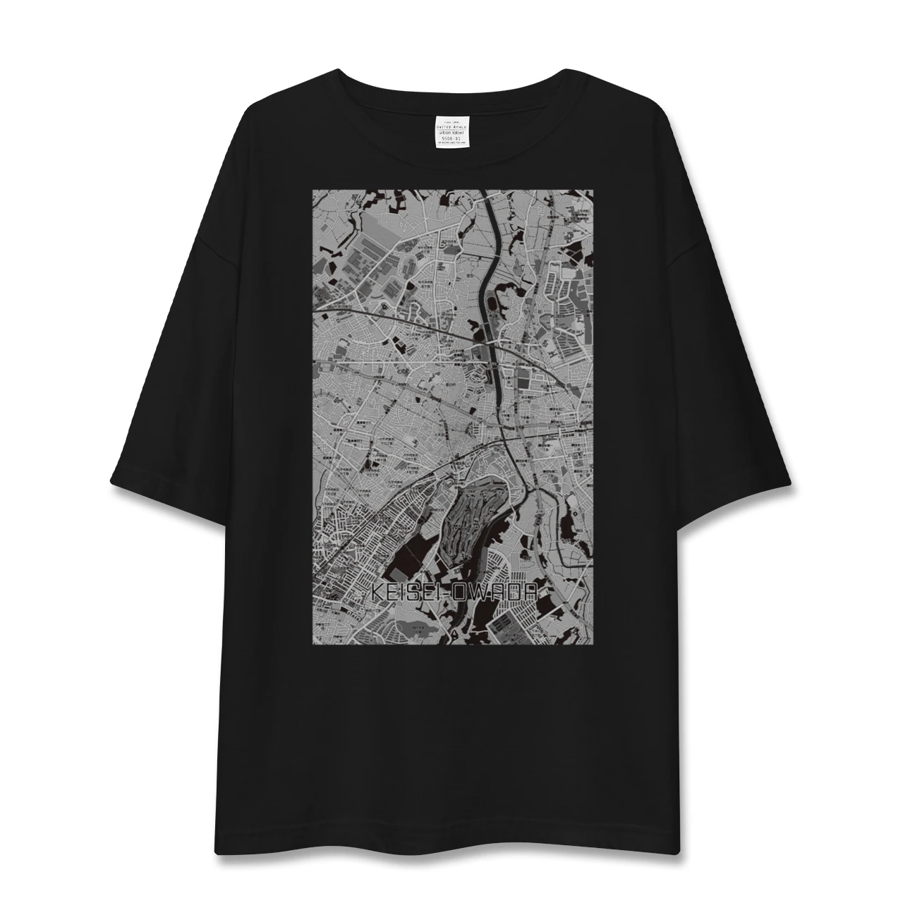 【京成大和田(千葉県)】地図柄ビッグシルエットTシャツ